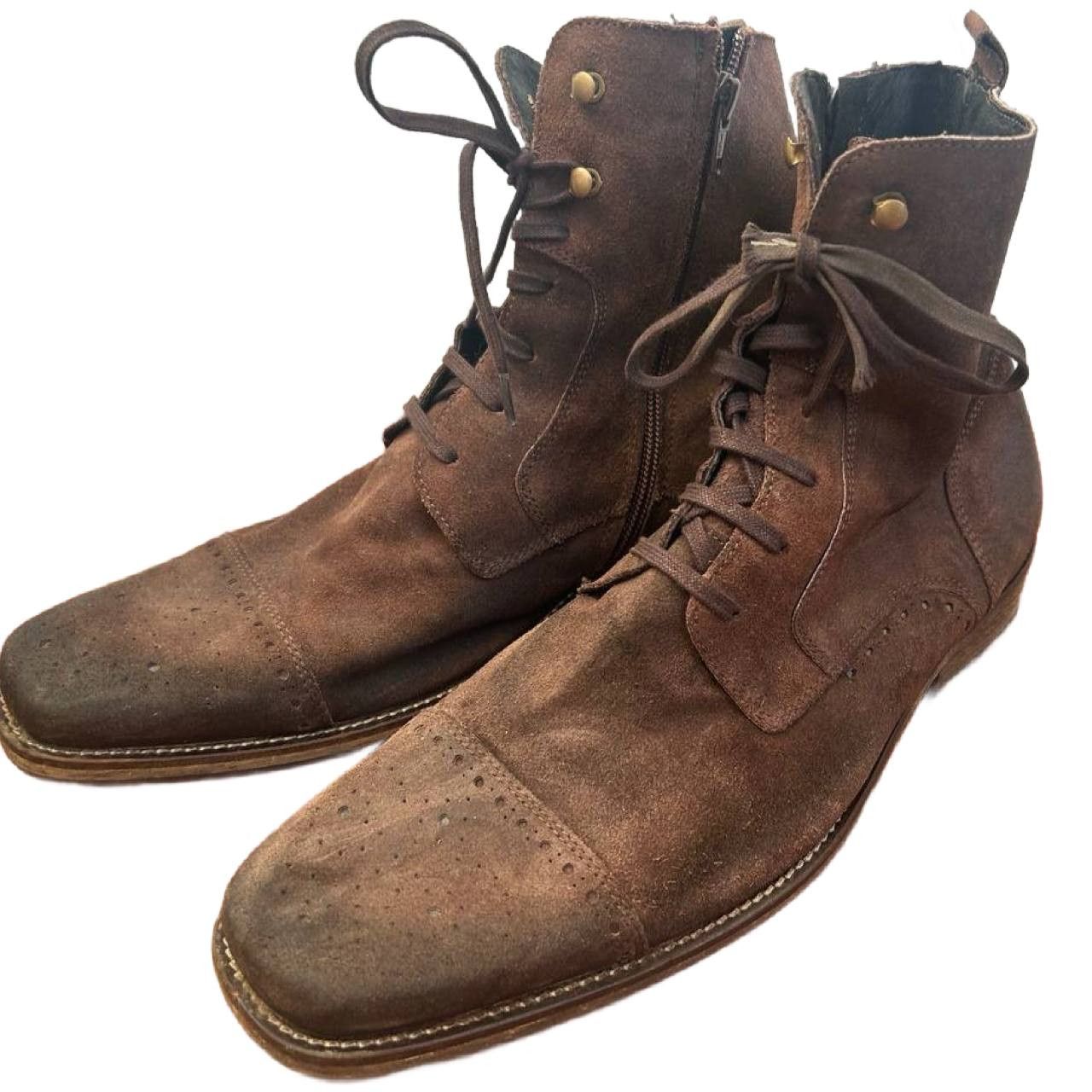 Luxire zign high suede leather brogue #4 Size US 10.5 / EU 43-44 - 1 Thumbnail