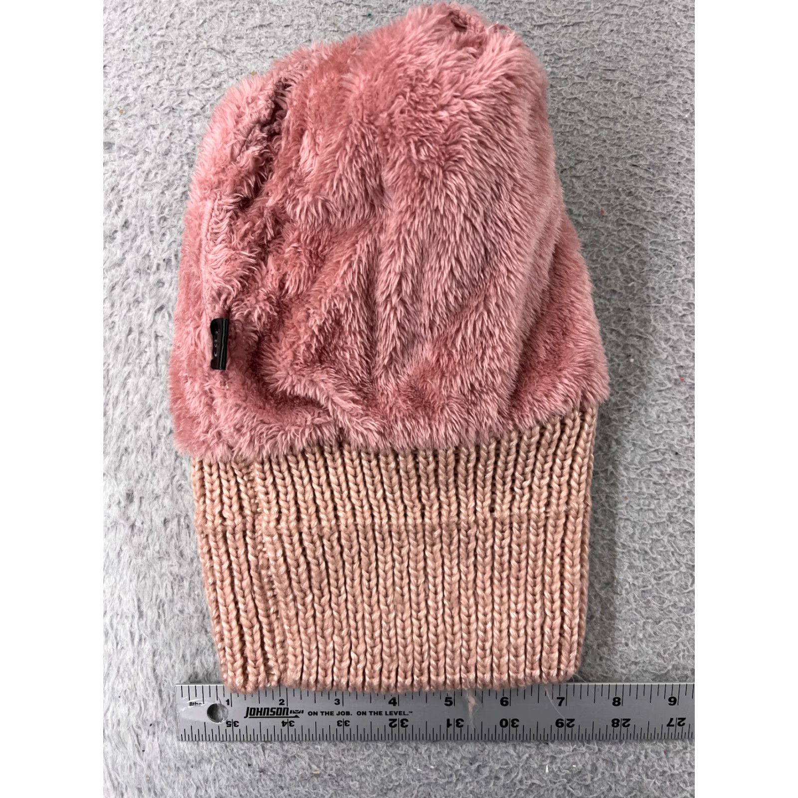 Pinko CG New York Beanie Womens One Size Pink Lined Knit Acrylic Snow Ski Pom Hat/Cap Size ONE SIZE - 5 Thumbnail