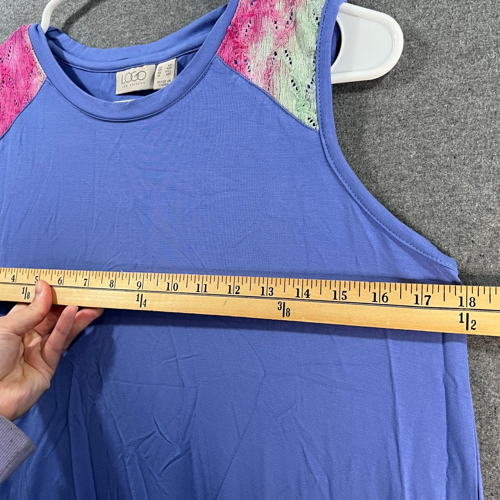 Other LOGO by Lori Goldstein Dress with Tie-Dye Hem Gemstone Size S / US 4 / IT 40 - 4 Thumbnail
