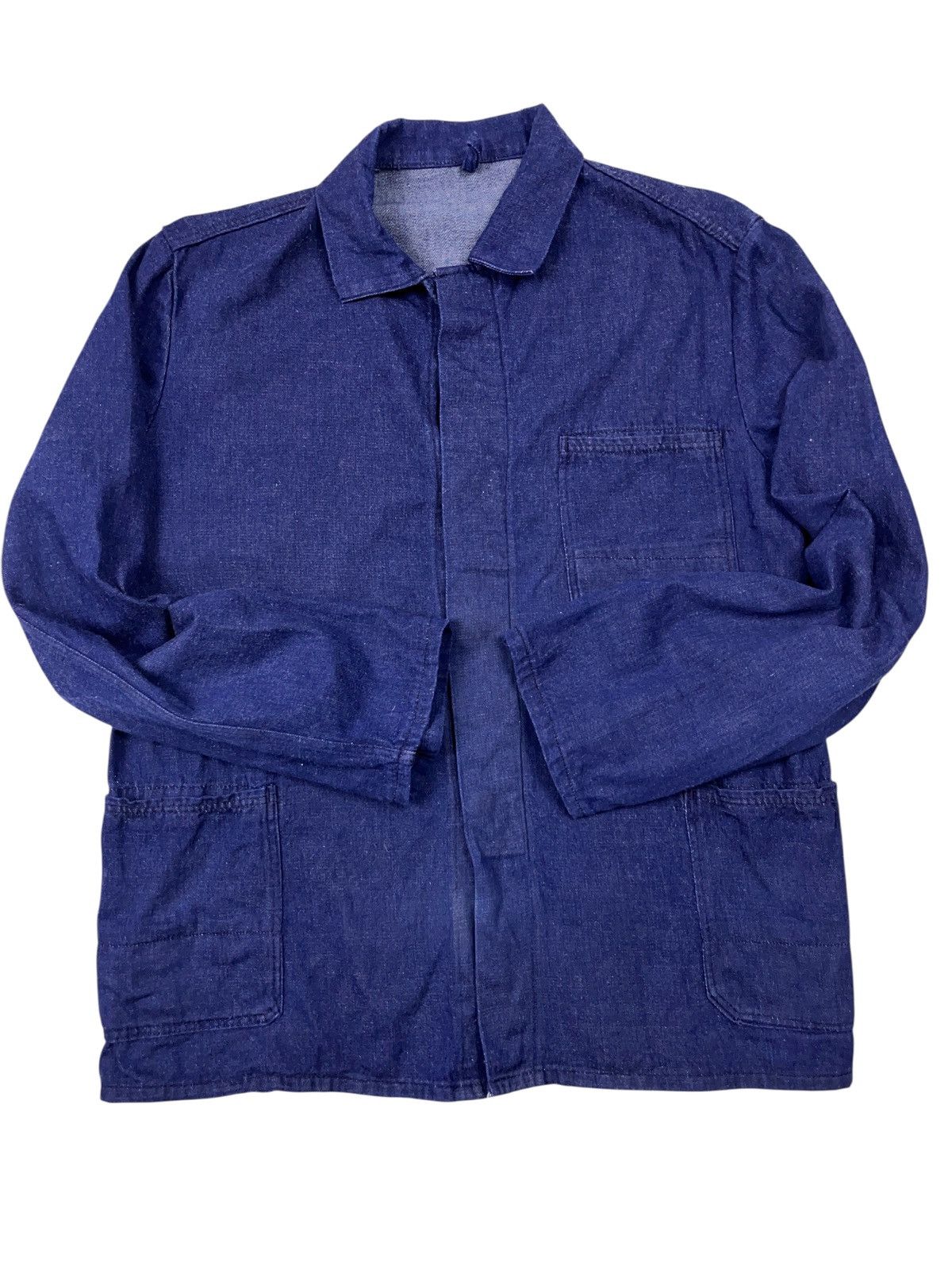 Le Laboureur Vintage 60s Sanfor Jacket French Chore Coat Vetra Workwear Size US M / EU 48-50 / 2 - 2 Thumbnail