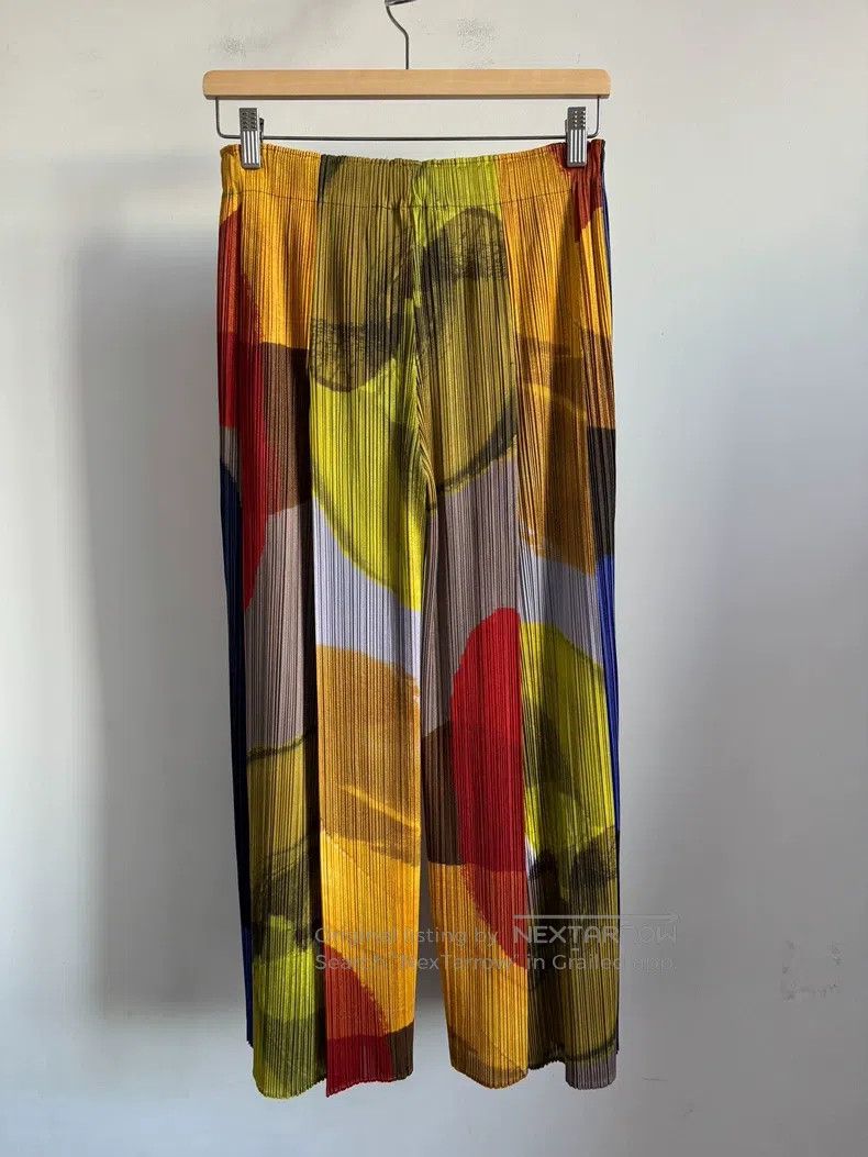 Issey Miyake Issey Miyake Color Block Pants Size 26" / US 2 / IT 38 - 2 Thumbnail