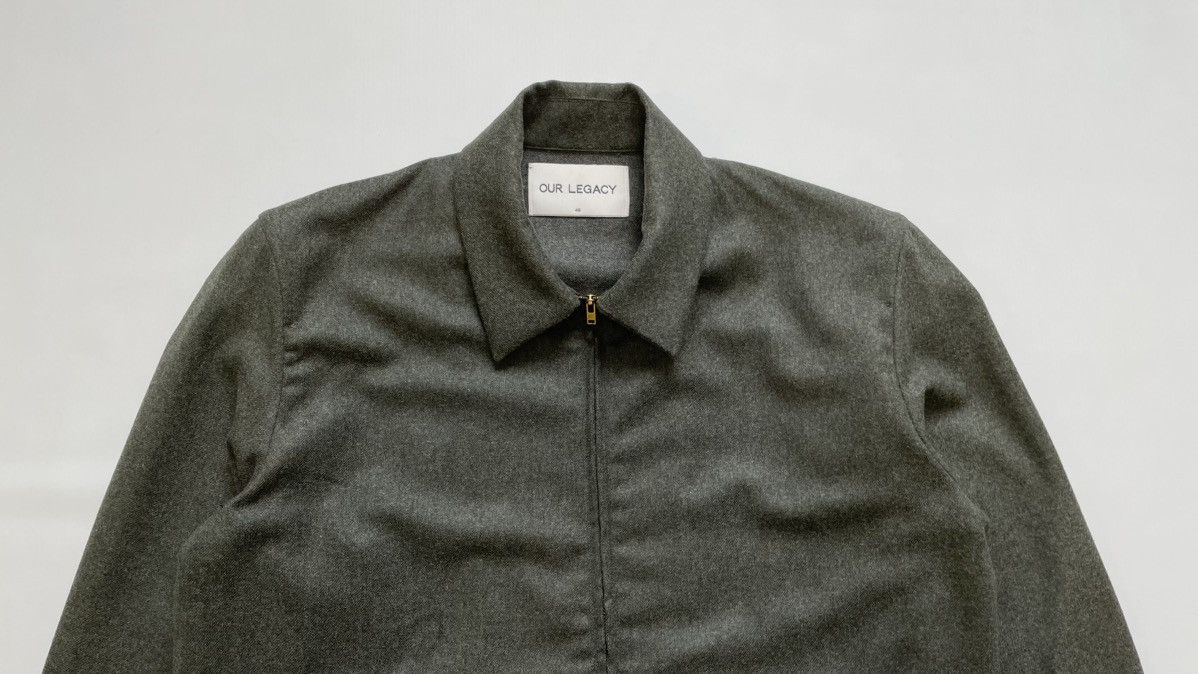 Our Legacy Sample ‘Moss Green’ Zip Wool Jacket Size US M / EU 48-50 / 2 - 2 Thumbnail