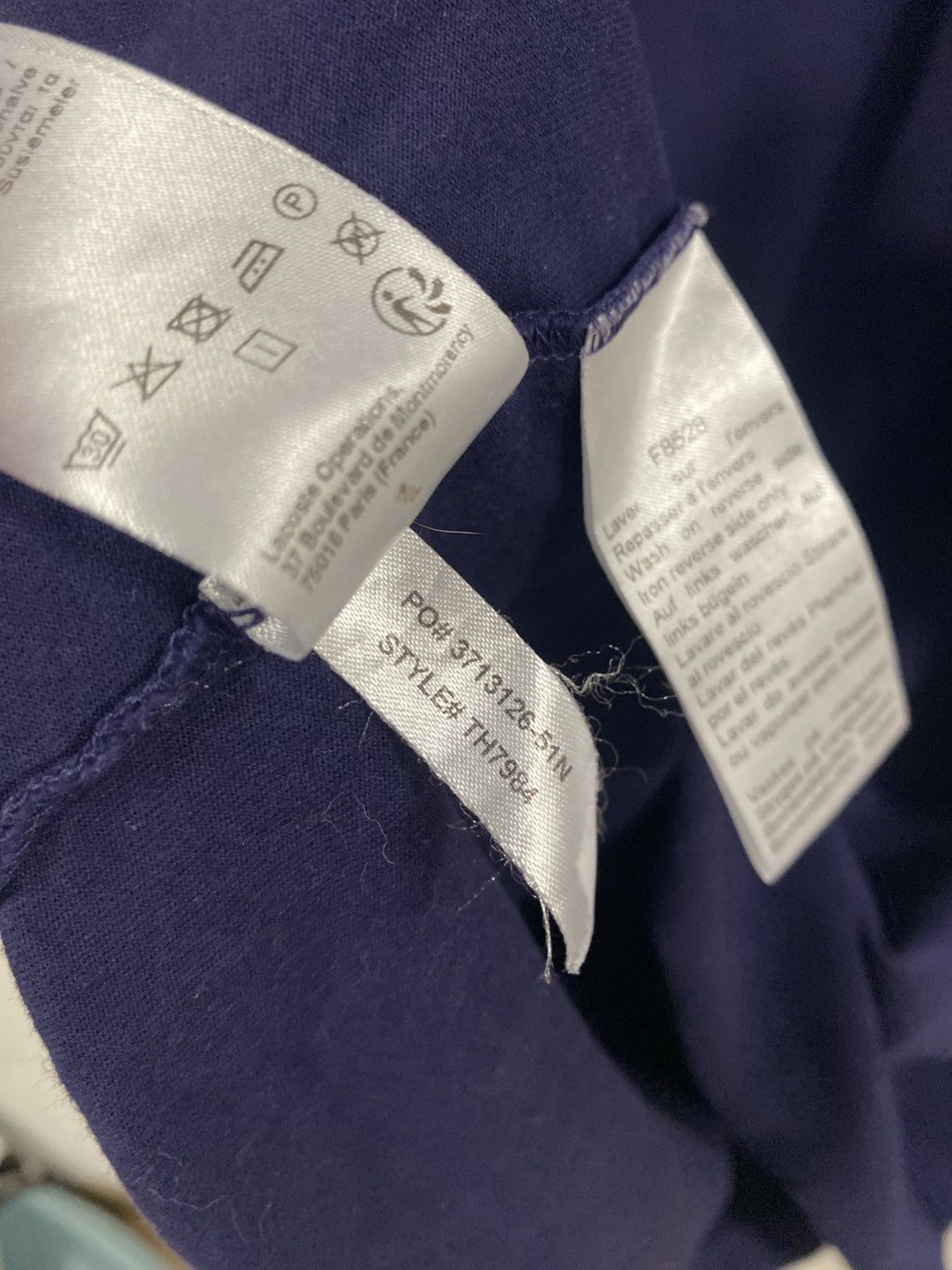 Lacoste Lacoste Triple Logo Long Sleeve Relaxed Fit Size: US L FR 5 Size US L / EU 52-54 / 3 - 6 Thumbnail