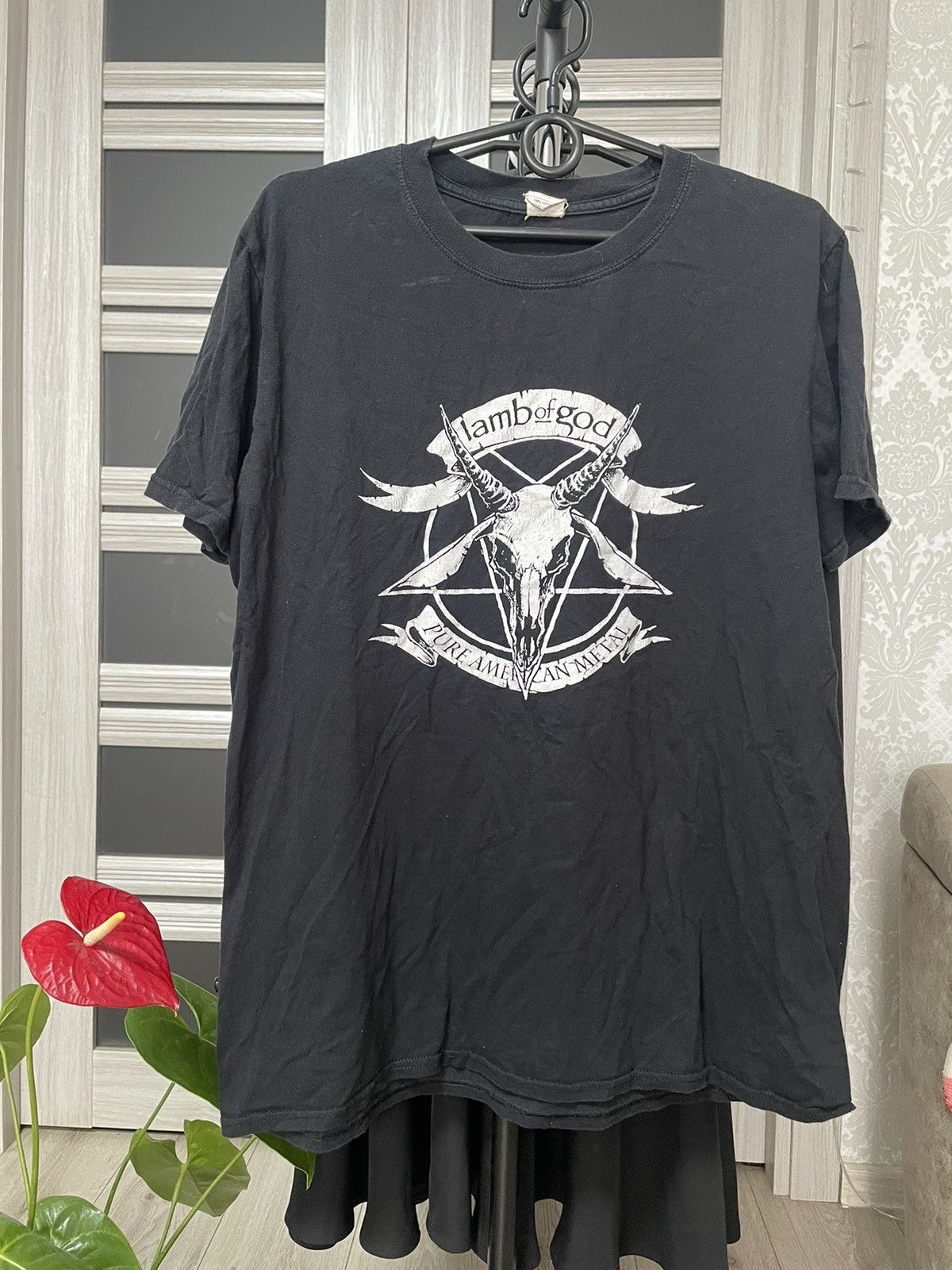 Band Tees × Vintage Vintage Lamb Of God Pure American Metal T Shirt Tour Tee Y2K Size US L / EU 52-54 / 3 - 1 Thumbnail