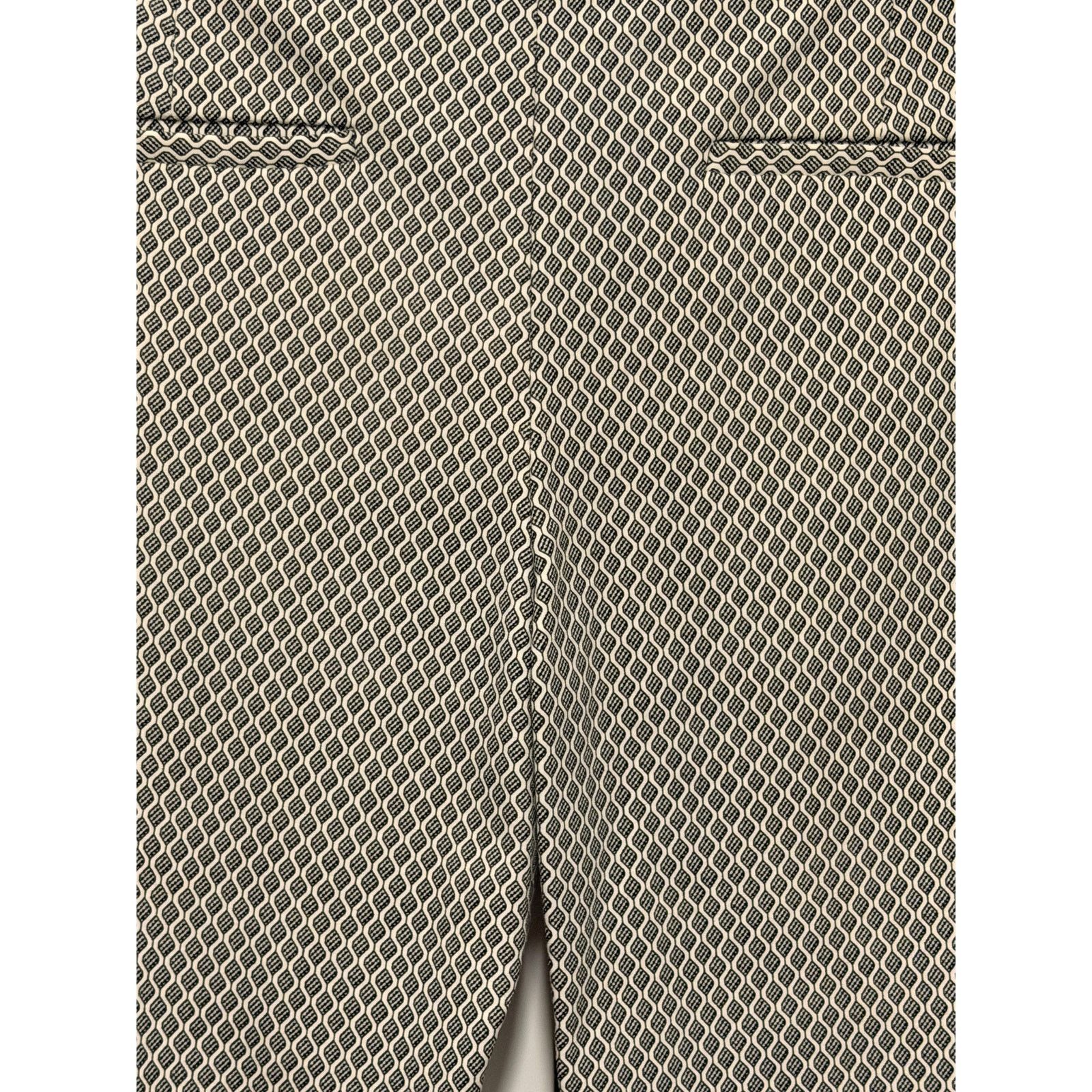 Other Amanda + Chelsea Black White Lattice Stretch Formal Pants Size 28" / US 6 / IT 42 - 10 Thumbnail