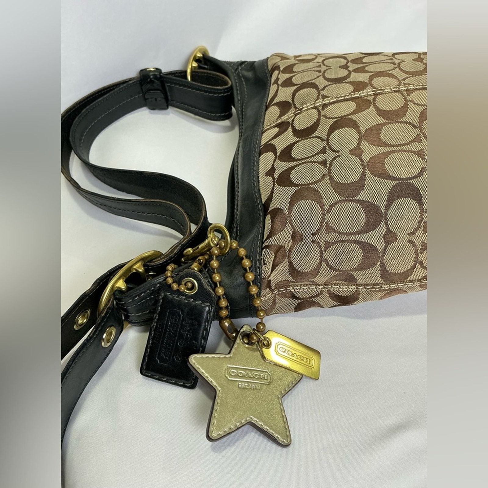 Coach Vintage Coach Bleeker Khaki Tan Bag Hobo Convertible Strap Size ONE SIZE - 5 Thumbnail