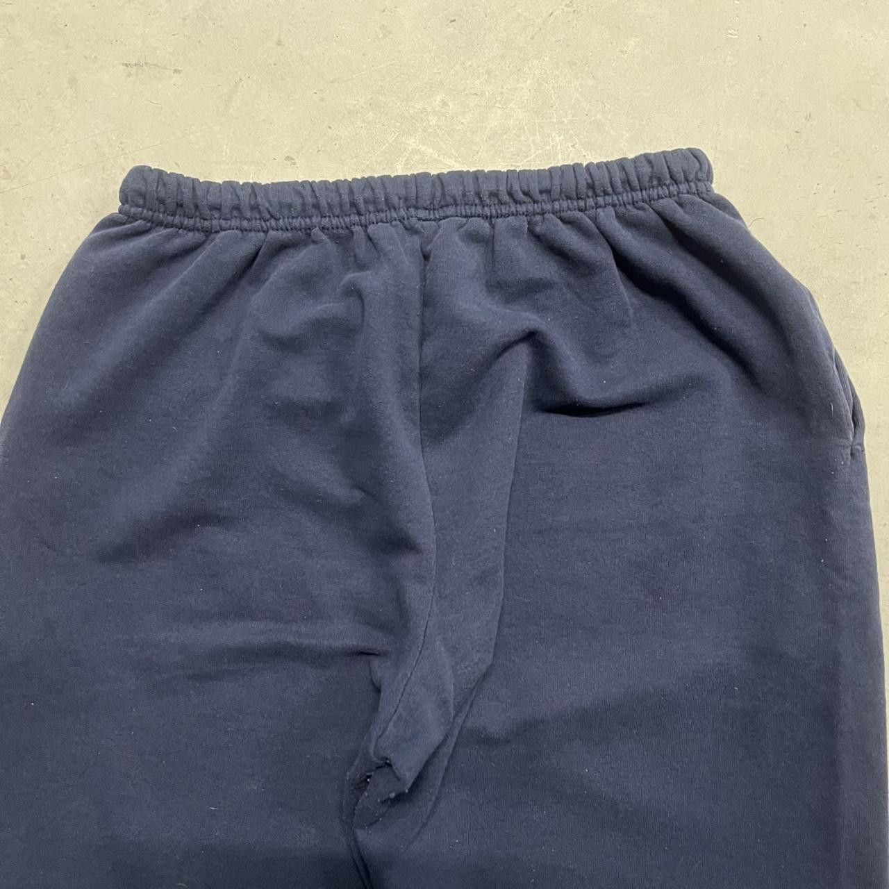 Japanese Brand × Vintage Vintage Y2K/2000s Navy blue Baggy fit Sweatpants ! Size US 32 / EU 48 - 5 Thumbnail