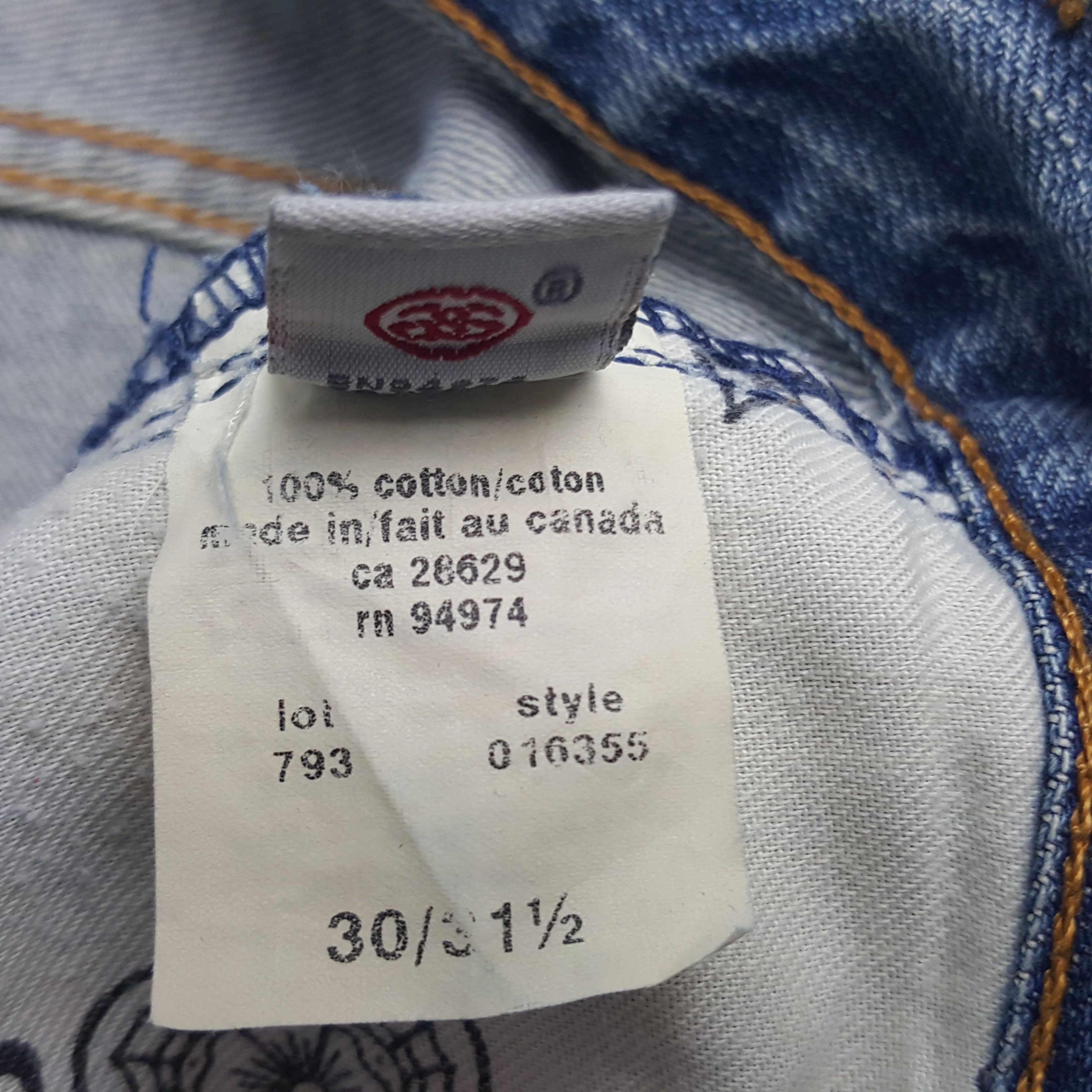 Stussy × Vintage Vintage Stussy Workgear Custom Art Logo Denim Jeans Size US 30 / EU 46 - 14 Thumbnail