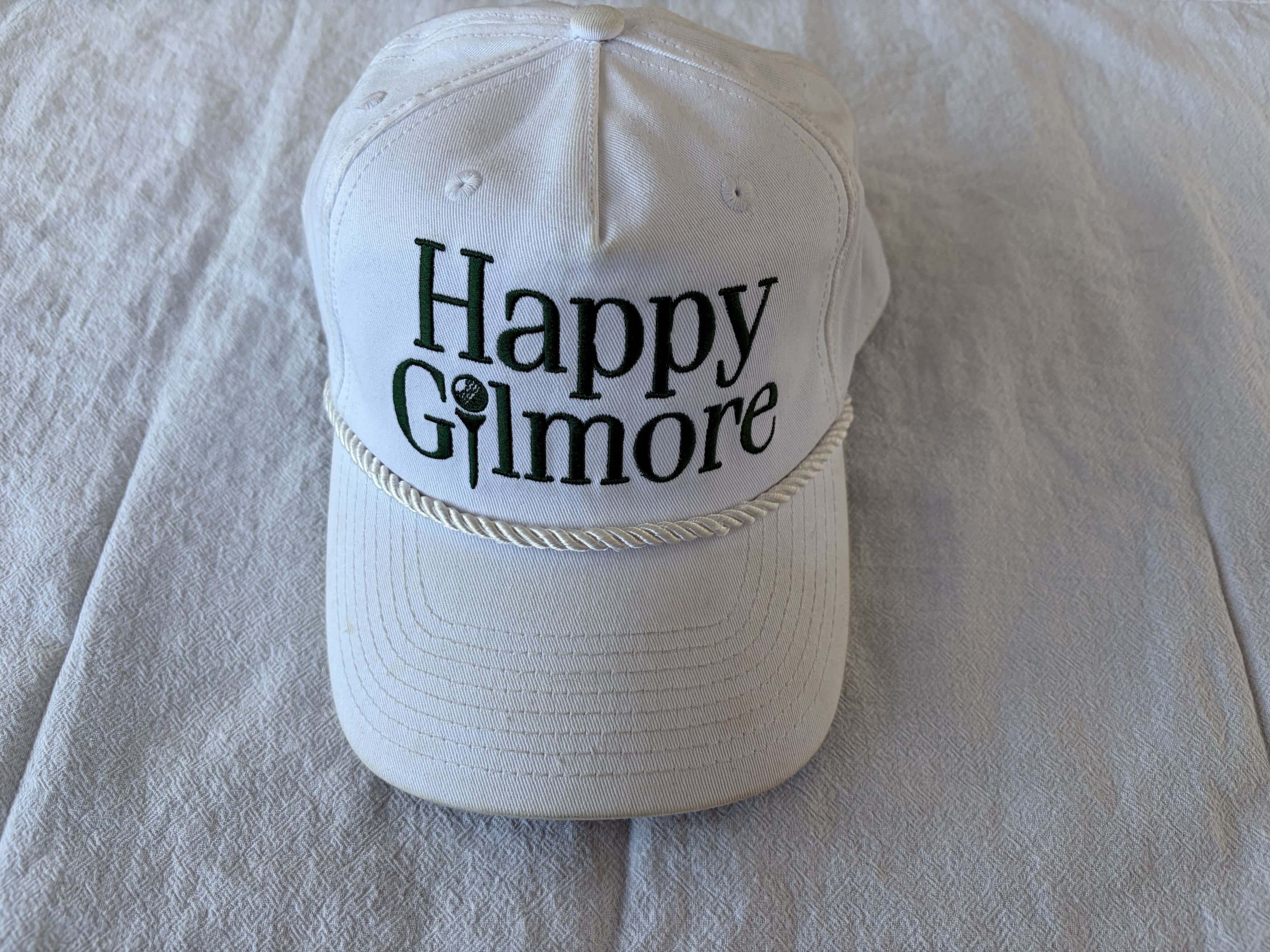 Other Happy Gilmore White Snapback Hat (Used) Size ONE SIZE - 1 Thumbnail