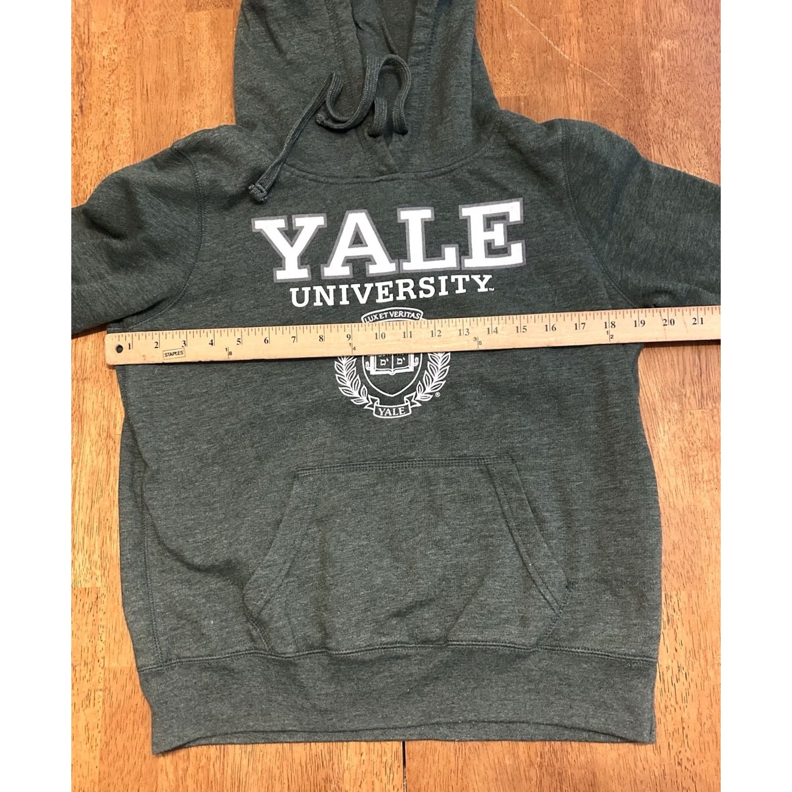 Vintage Yale University Hoodie Sweatshirt Small Green Redshirt Unisex Adults S Pullover Cotton Mens Womens Size US S / EU 44-46 / 1 - 5 Thumbnail