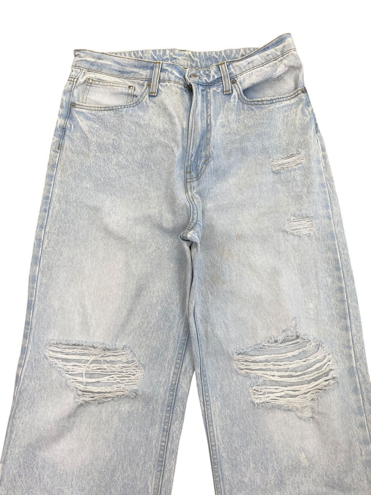 Japanese Brand Japanese Brand Acid Wash Distressed Style Baggy Jeans Size US 31 - 2 Thumbnail