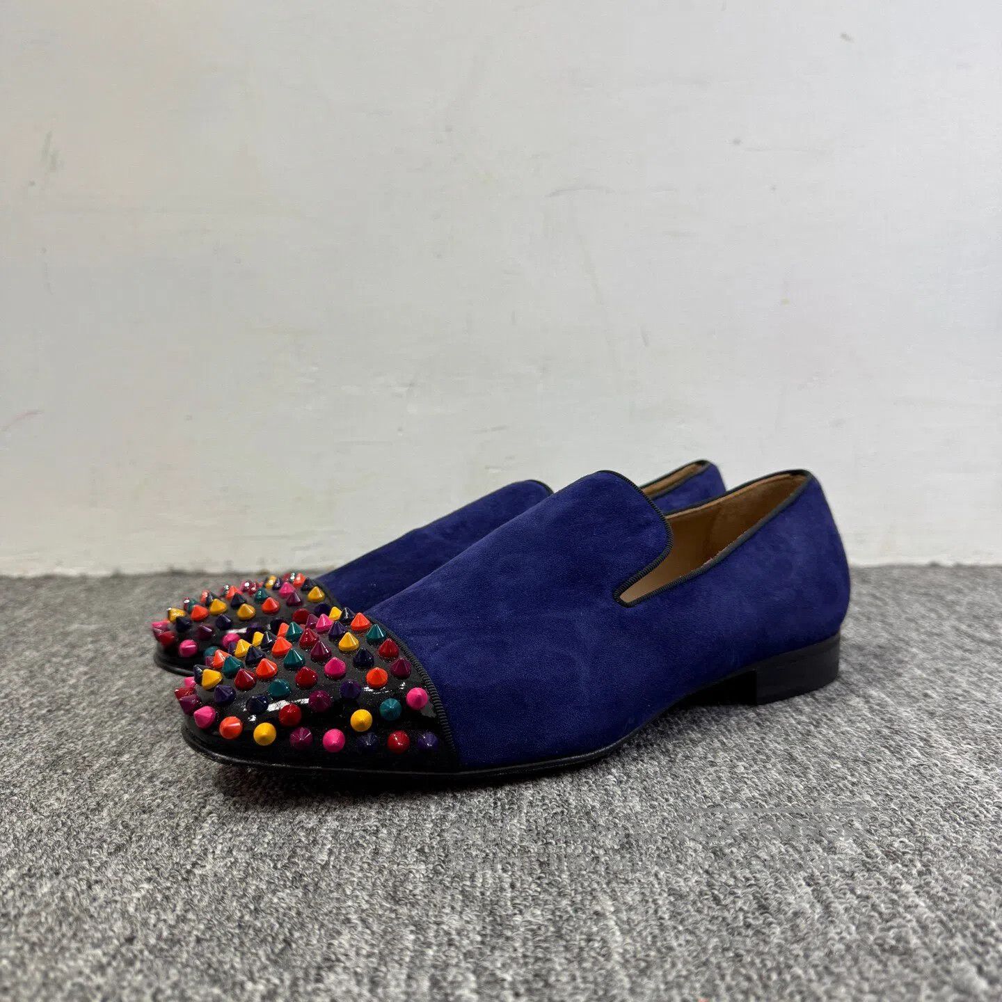 Christian Louboutin Christian Louboutin Rainbow riveted suede Lefort shoes| Size US 7.5 / EU 40-41 - 1 Thumbnail