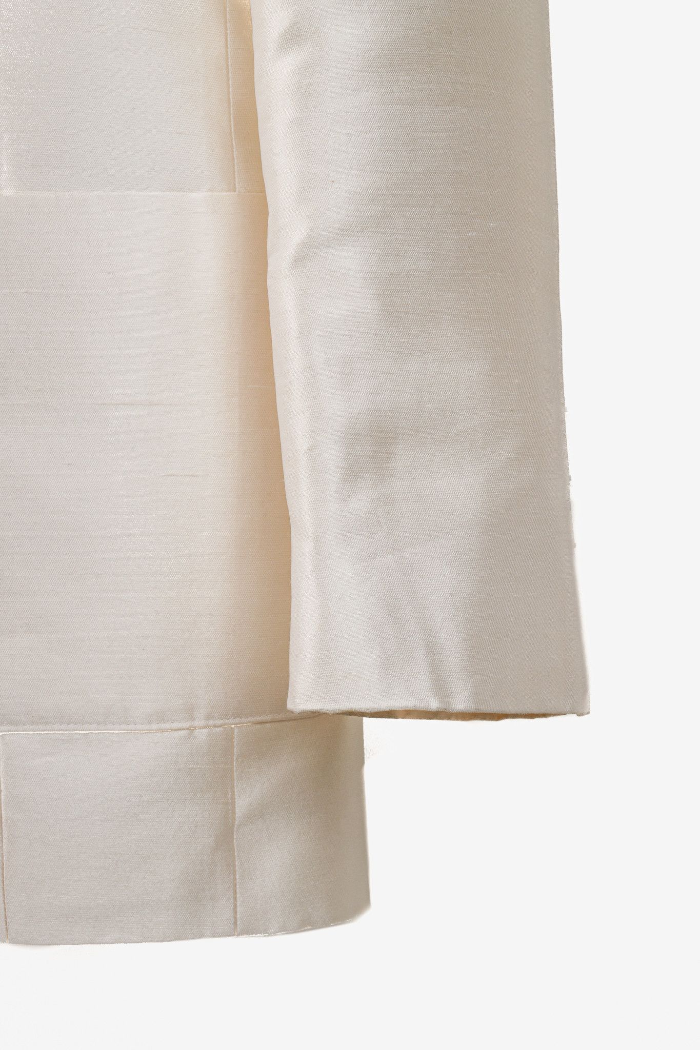 Other Ron Leal Vintage Classic Off White Raw Silk Blazer Size S / US 4 / IT 40 - 6 Thumbnail