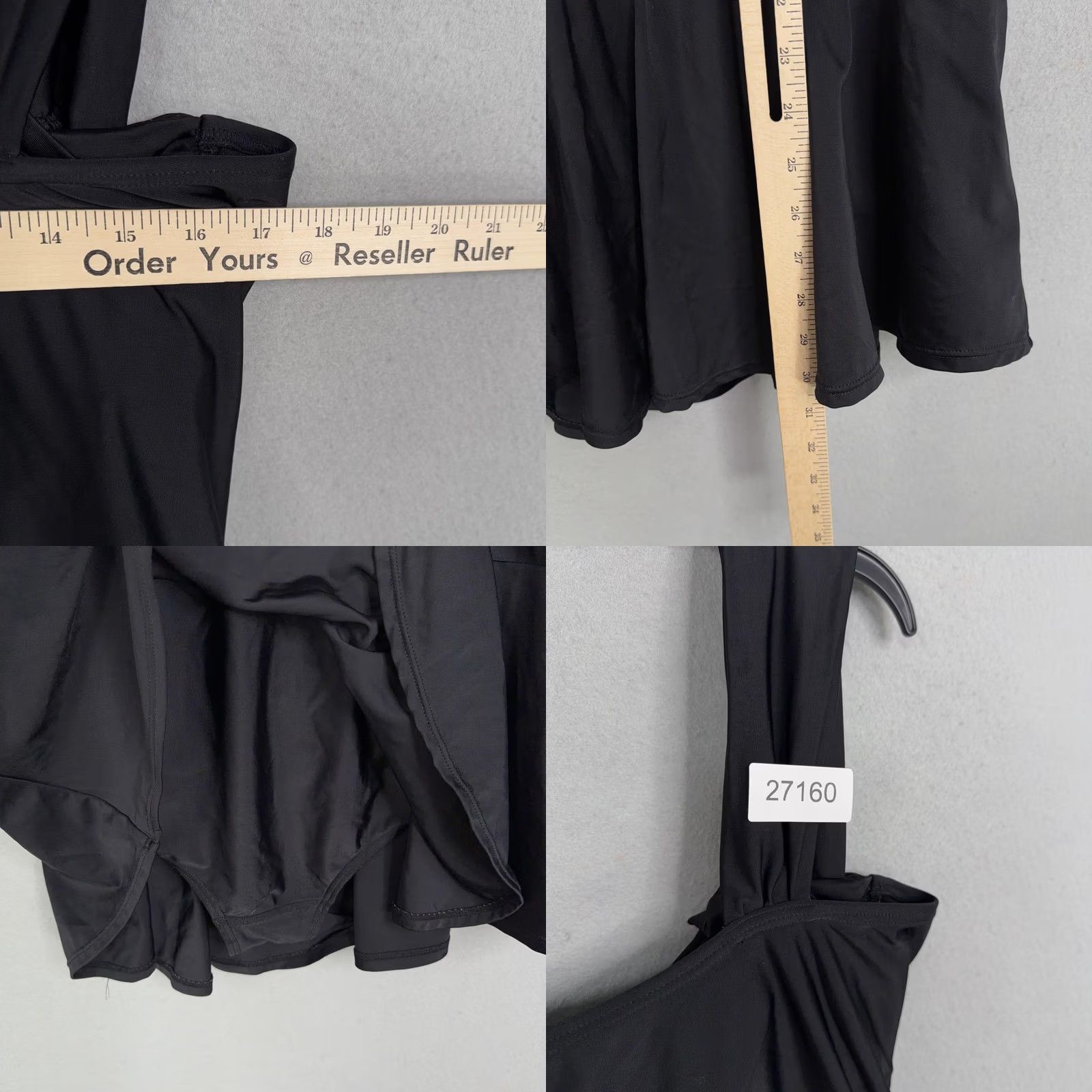 Vintage Swimsuits For All Swimdress Womens Plus 20 Black Ruffle Strap Built In Brief Size 3XL / US 20-22 - 8 Thumbnail