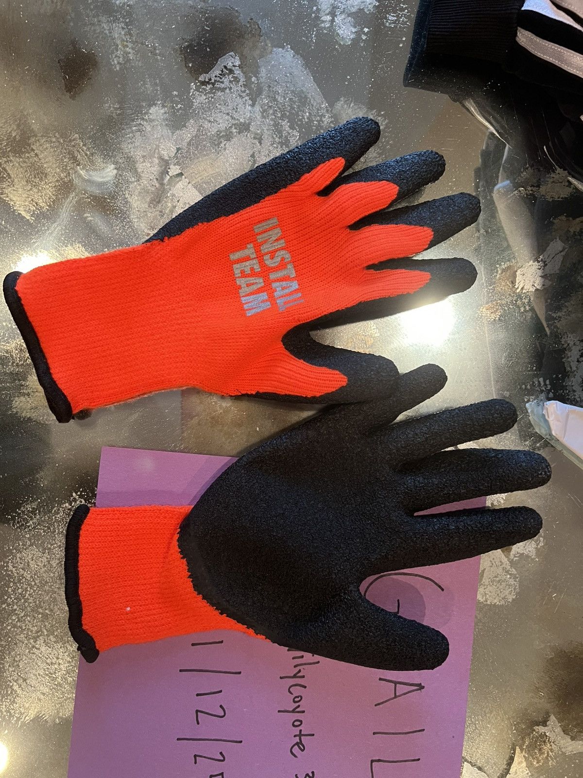New York Sunshine New York Sunshine Install Team Thermal Insulated Work Gloves Size ONE SIZE - 3 Thumbnail