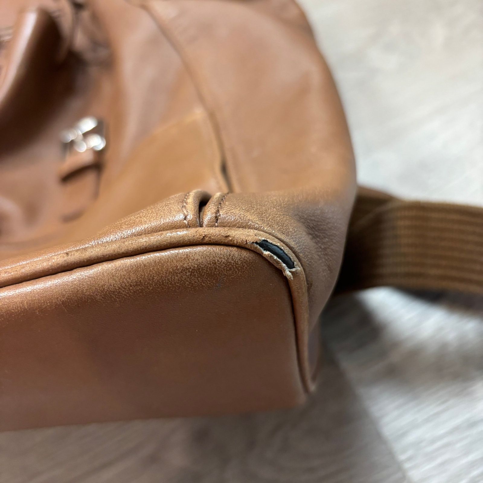 Coach Rare Vintage Coach 5408 Drawstring Buckle Leather Backpack Size ONE SIZE - 9 Thumbnail
