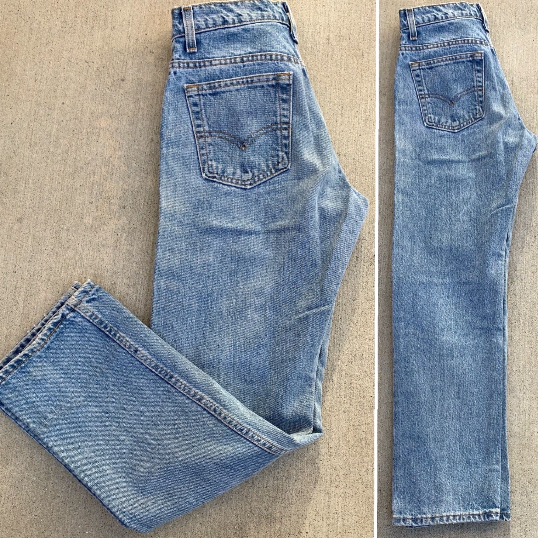 Levi's VINTAGE Levi’s Jeans 555 Straight Women 28 in 90s 1990s Size 5 Blue 100% Cotton Five-Pocket Design Denim Size 27" / US 4 / IT 40 - 5 Thumbnail