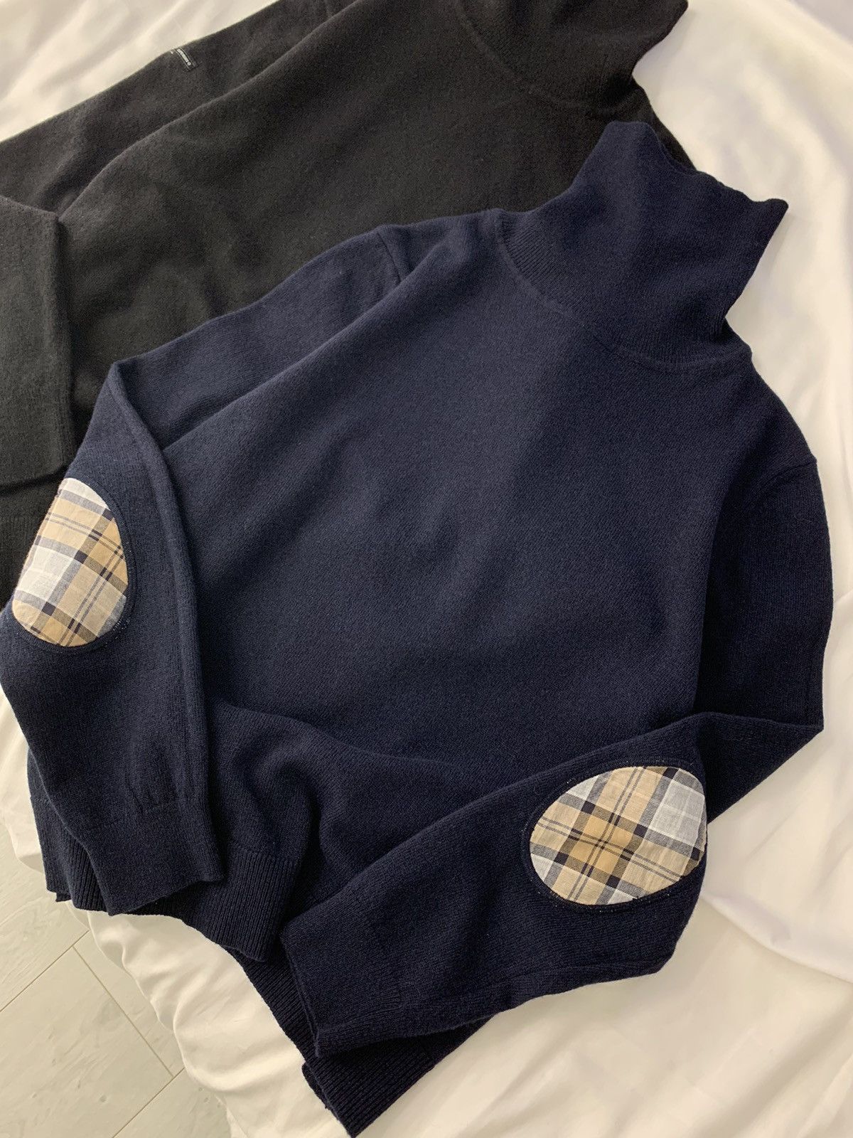 Barbour pendle roll collar knitted jumper wool blend