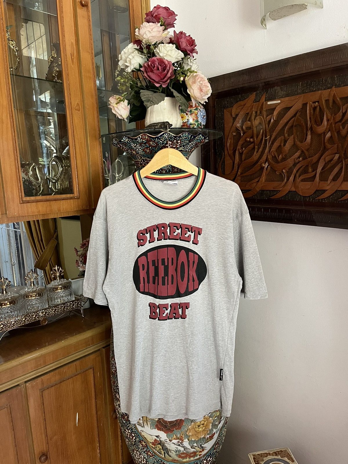 Reebok 90’s Street Reebok Beat Raggae Collar Tee Size US L / EU 52-54 / 3 - 1 Thumbnail