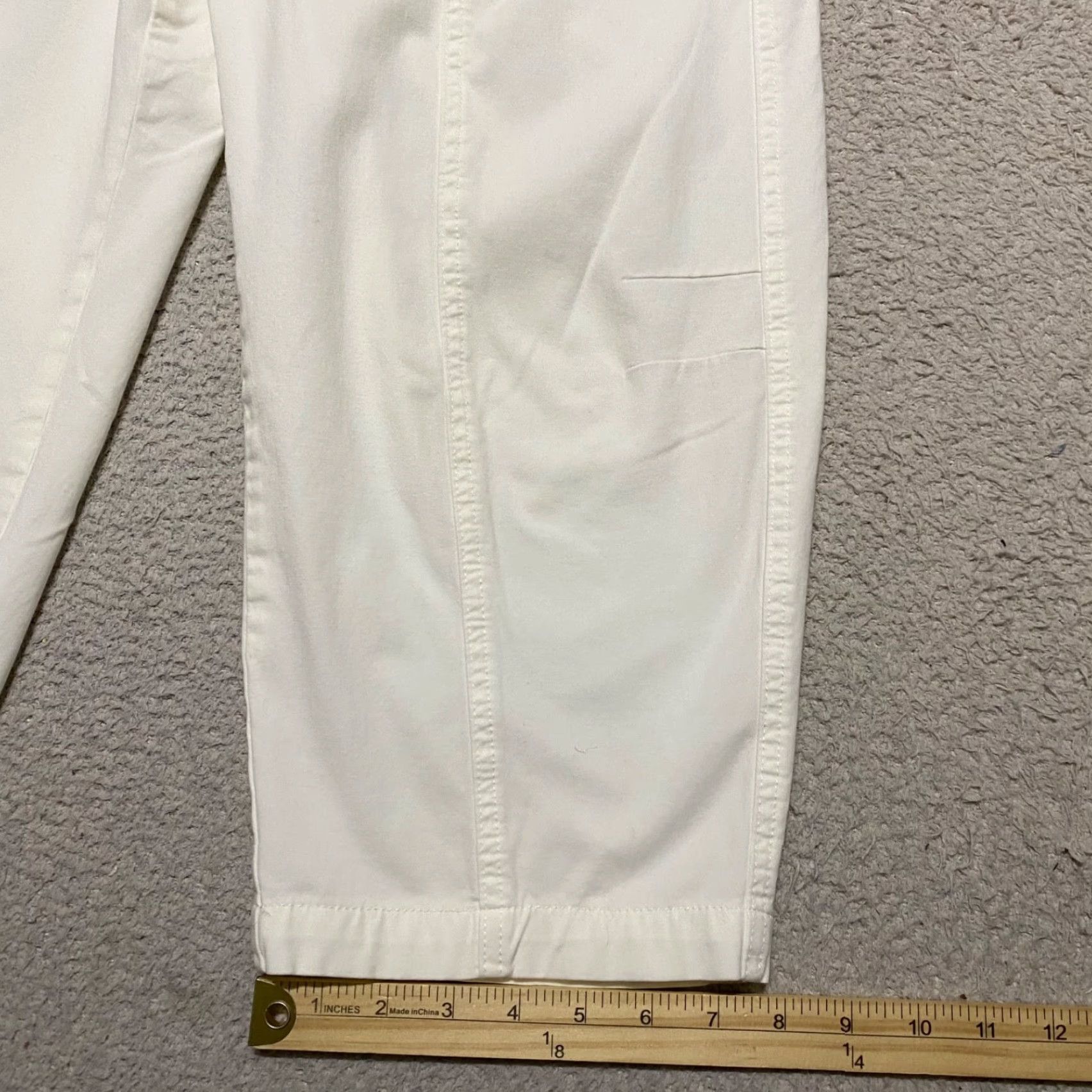 Coldwater Creek Coldwater Creek Womens Pants White Straight Capri High Rise 12 Casual Vintage? No Size 34" / US 12 / IT 48 - 5 Thumbnail