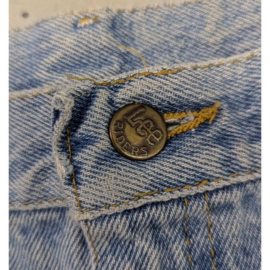 Lee × Vintage Vintage Lee Storm Rider Light Blue Distressed Denim Jeans Size US 34 / EU 50 - 4 Thumbnail