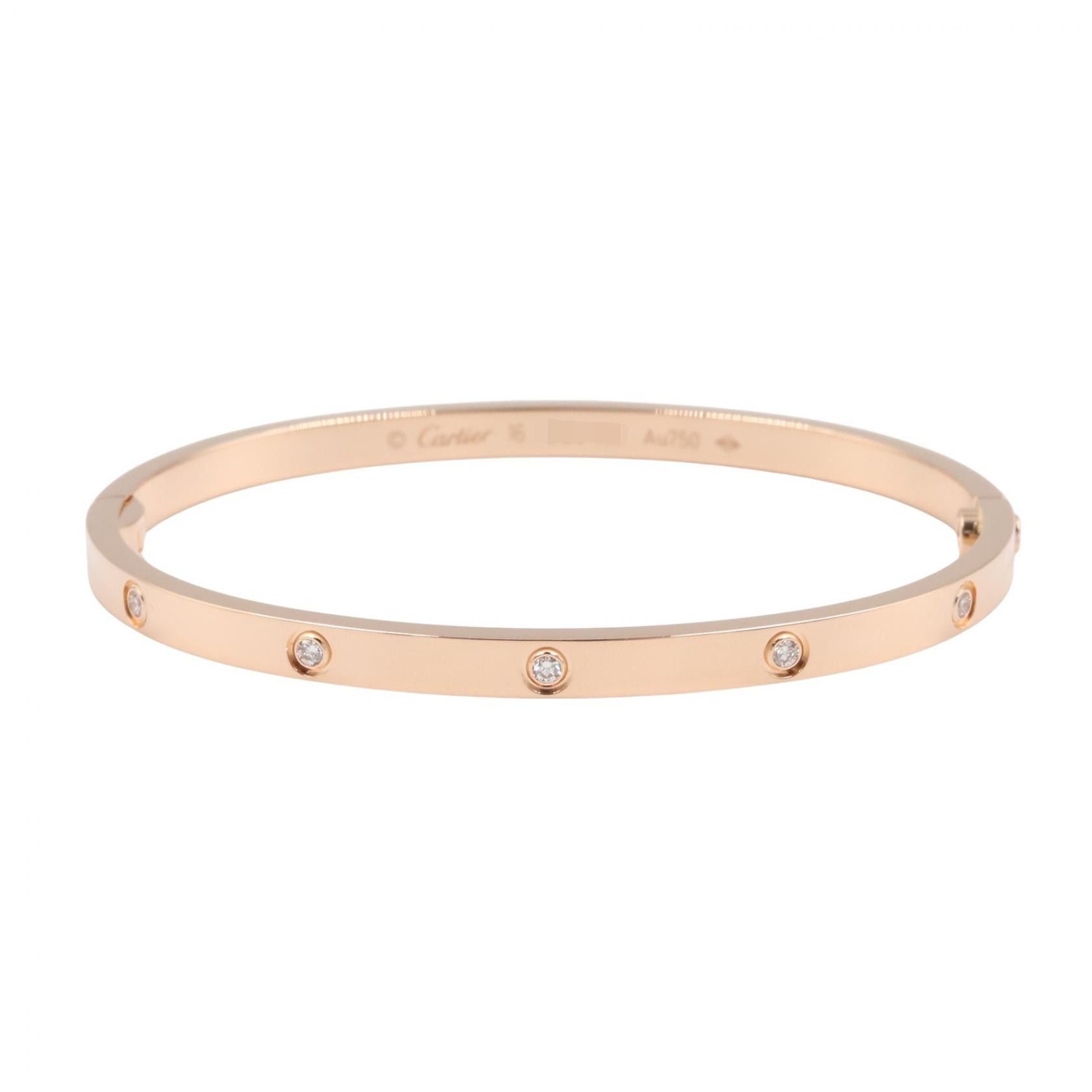 Cartier Cartier Cartier Love Bracelet Au750 Diamond Size 16 Precious Metal Bracelet CRB6047916 DUTY FREE for USA Size ONE SIZE - 1 Thumbnail