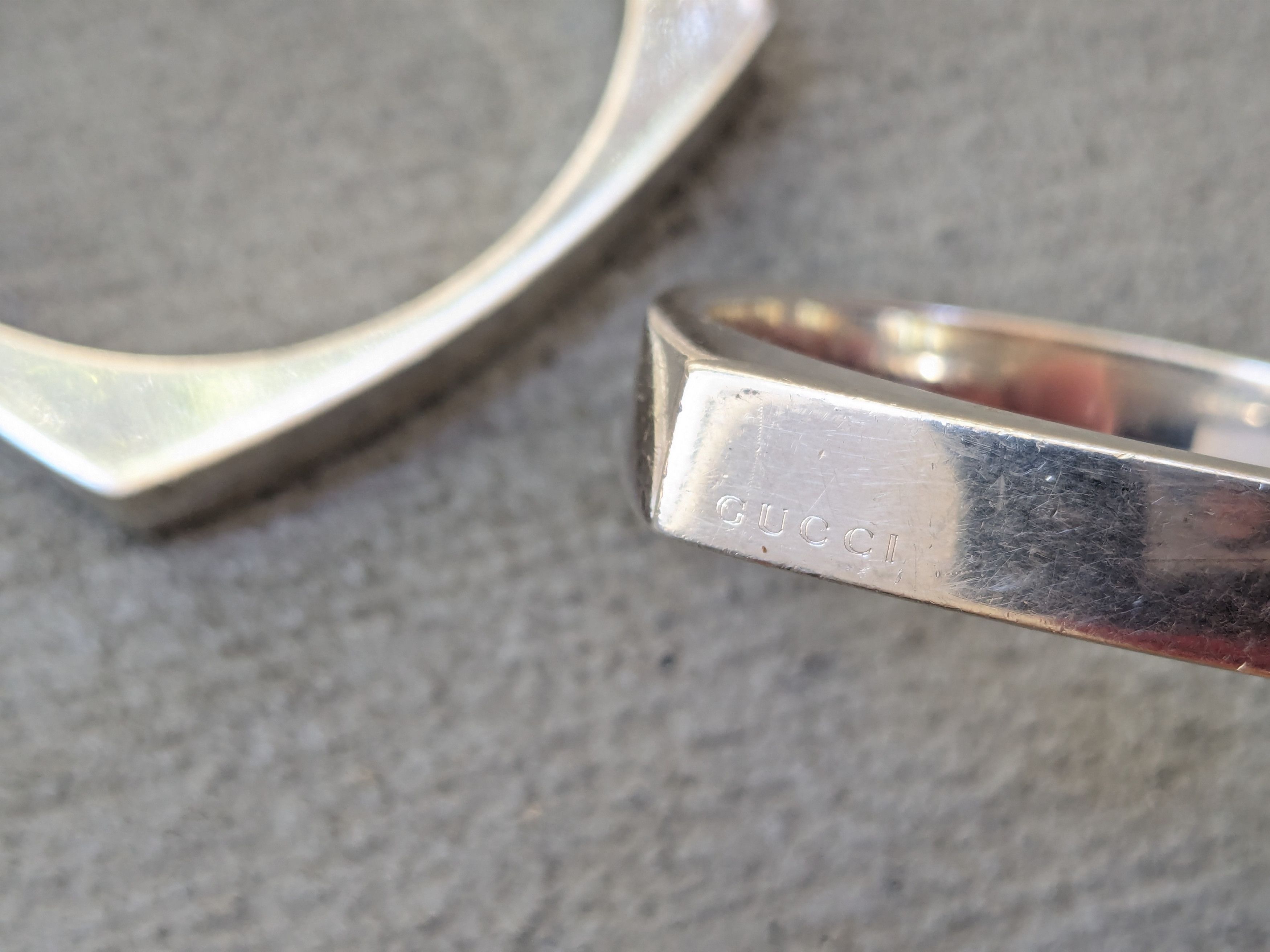 Gucci × Tom Ford × Vintage Gucci Sterling Silver Bracelet Modern Industrial 7.25 Bangle Size ONE SIZE - 11 Thumbnail