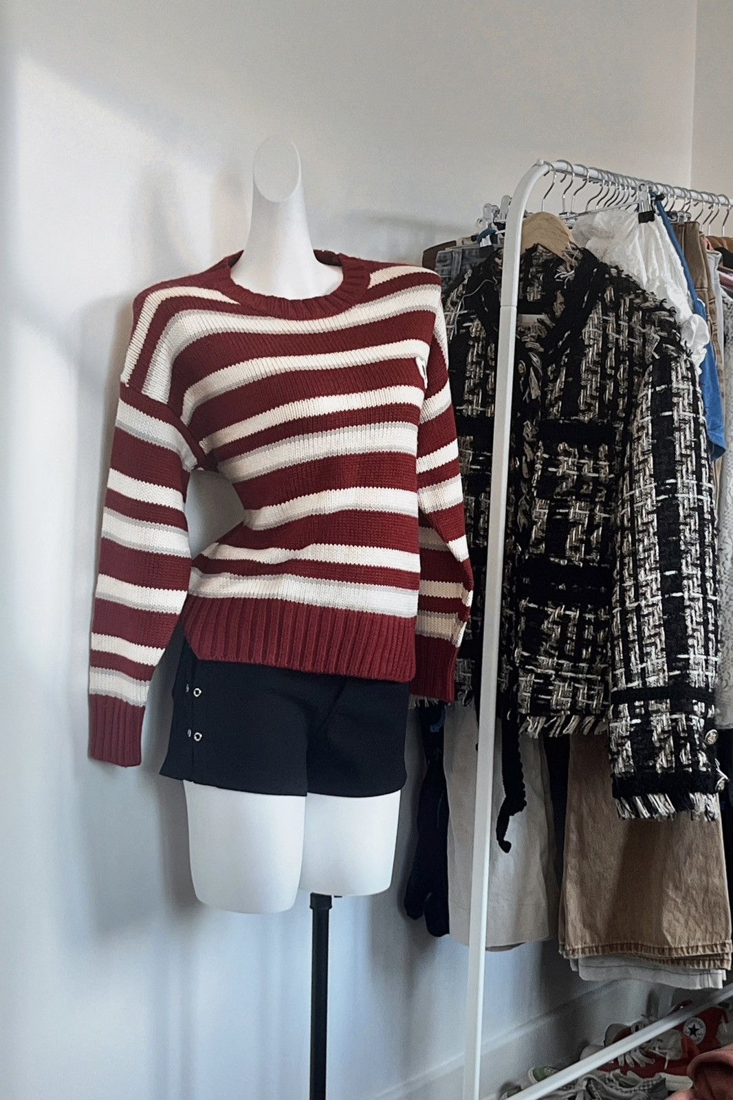 Other Cozy Striped oversized Sweater with Playful Fried Egg Accent Size S / US 4 / IT 40 - 1 Thumbnail