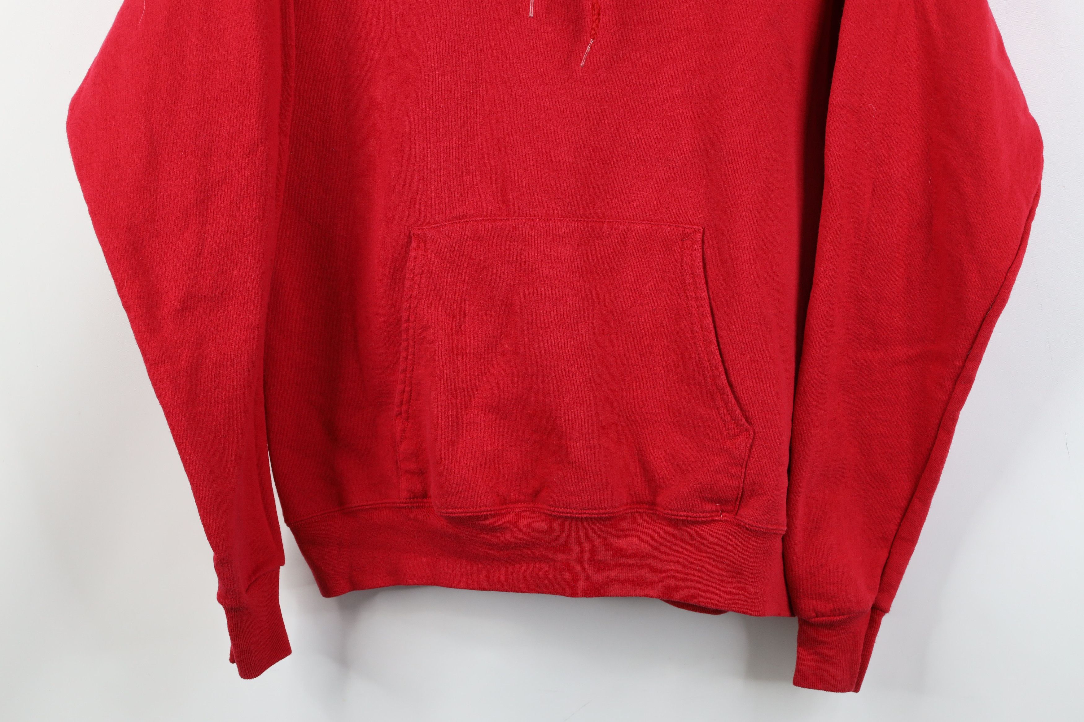 Vintage Vintage 90s Y2K Streetwear Blank Hoodie Sweatshirt Red Size US S / EU 44-46 / 1 - 3 Thumbnail
