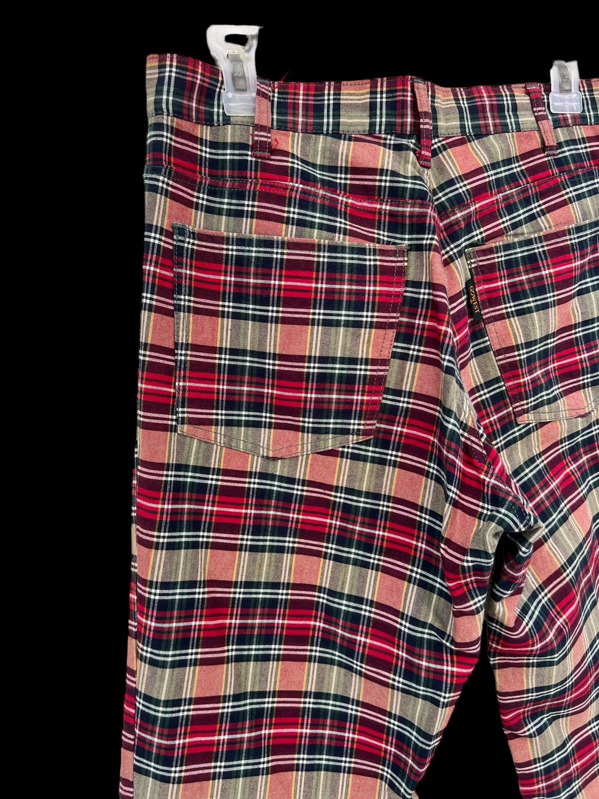 Vintage GOWEST Japan Tartan Plaid Check Trouser Pant Size US 30 / EU 46 - 14 Thumbnail