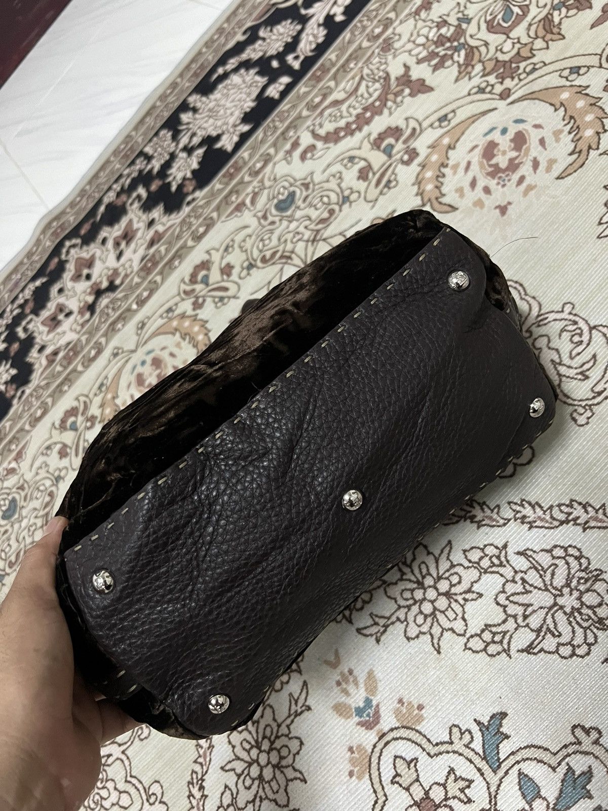 Fendi Fendi Velvet Shoulder Bag Size ONE SIZE - 10 Thumbnail