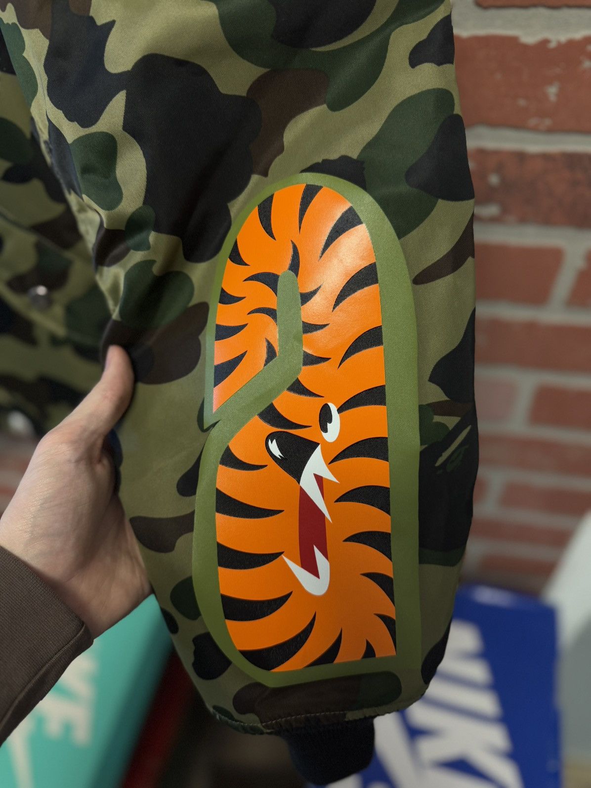 Bape Bape Camo Jacket MA-1 Shark Green Camo (NEW) Size US XXL / EU 58 / 5 - 9 Thumbnail