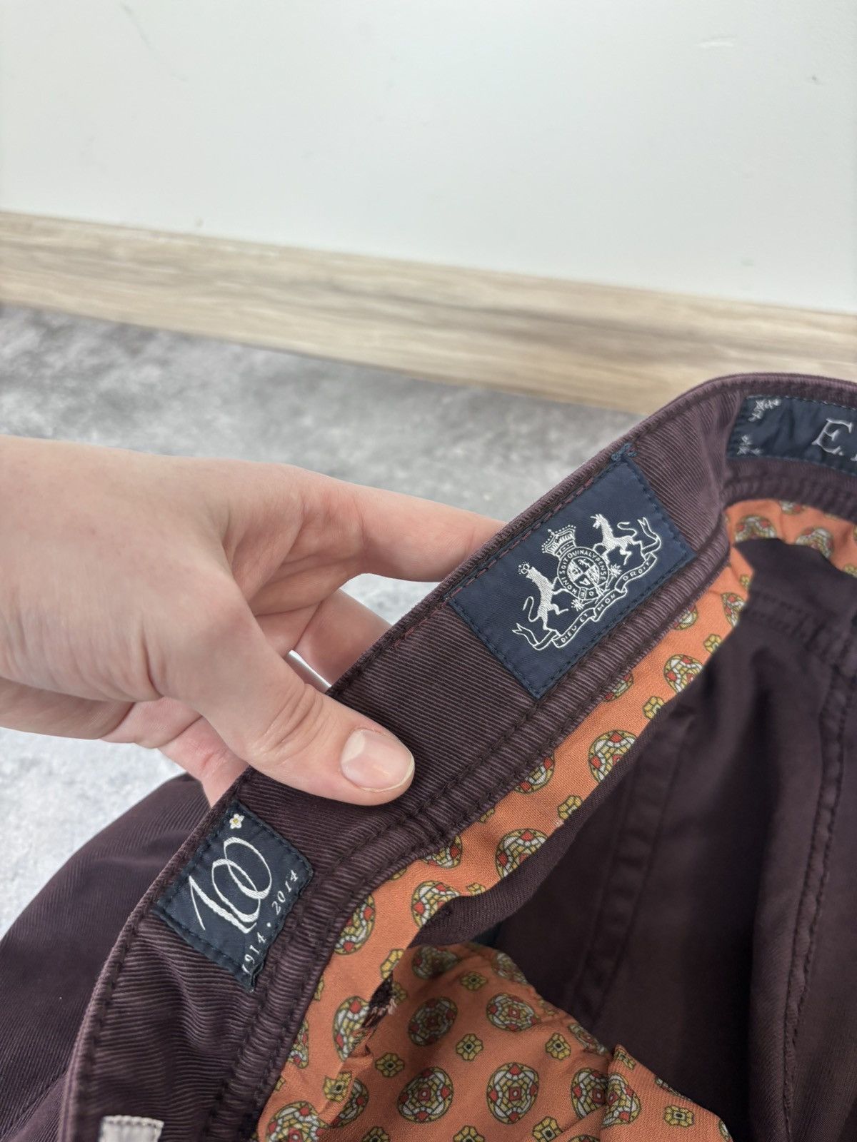 E. Marinella E. Marinella Men’s NWT Burgundy Slim Straight Pants Jeans Size US 30 / EU 46 - 13 Thumbnail