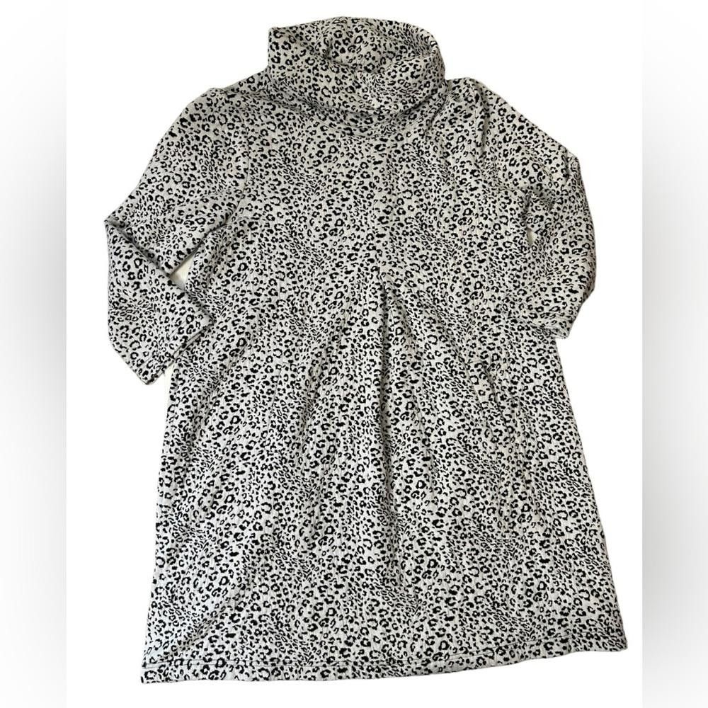 Designer Tyler Boe l Kim Leopard Cowl Neck Dress Large Size L / US 10 / IT 46 - 3 Thumbnail