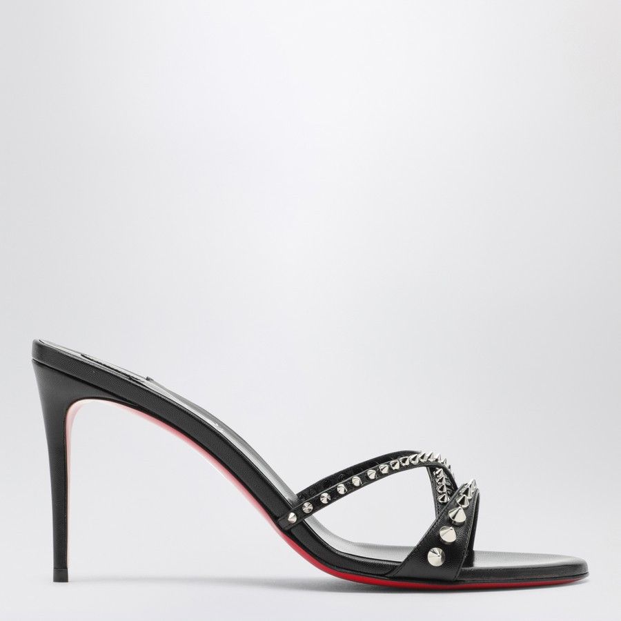 Christian Louboutin o1d2blof0824 Mules in Black Size US 7.5 / IT 37.5 - 1 Thumbnail