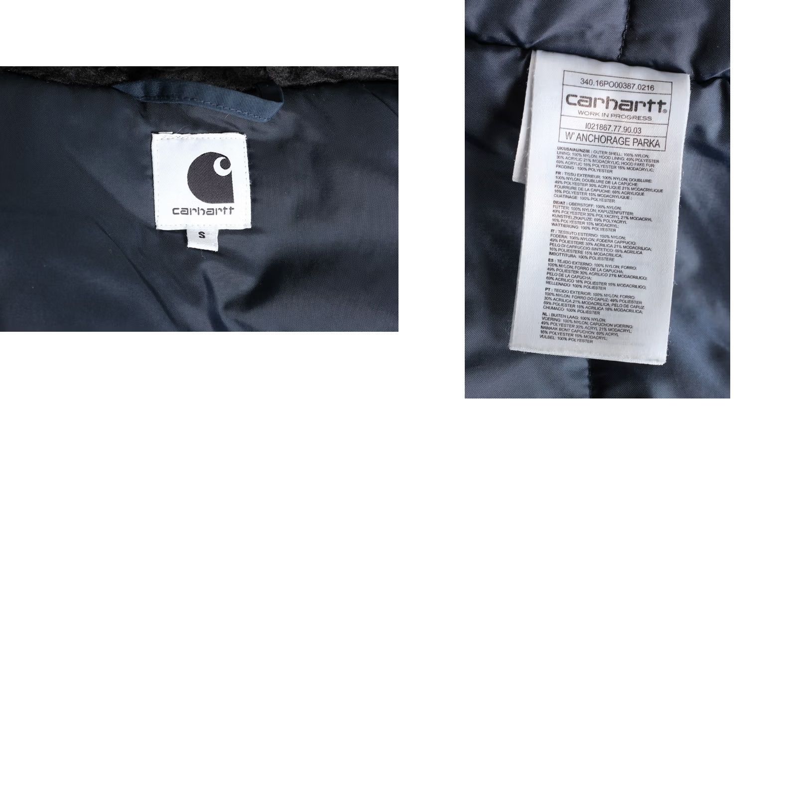 Carhartt Wip VINTAGE CARHARTT WIP W’ ANCHORAGE PARKA Jacket Women S Fur Hooded Winter MJ6287 Size S / US 4 / IT 40 - 8 Thumbnail