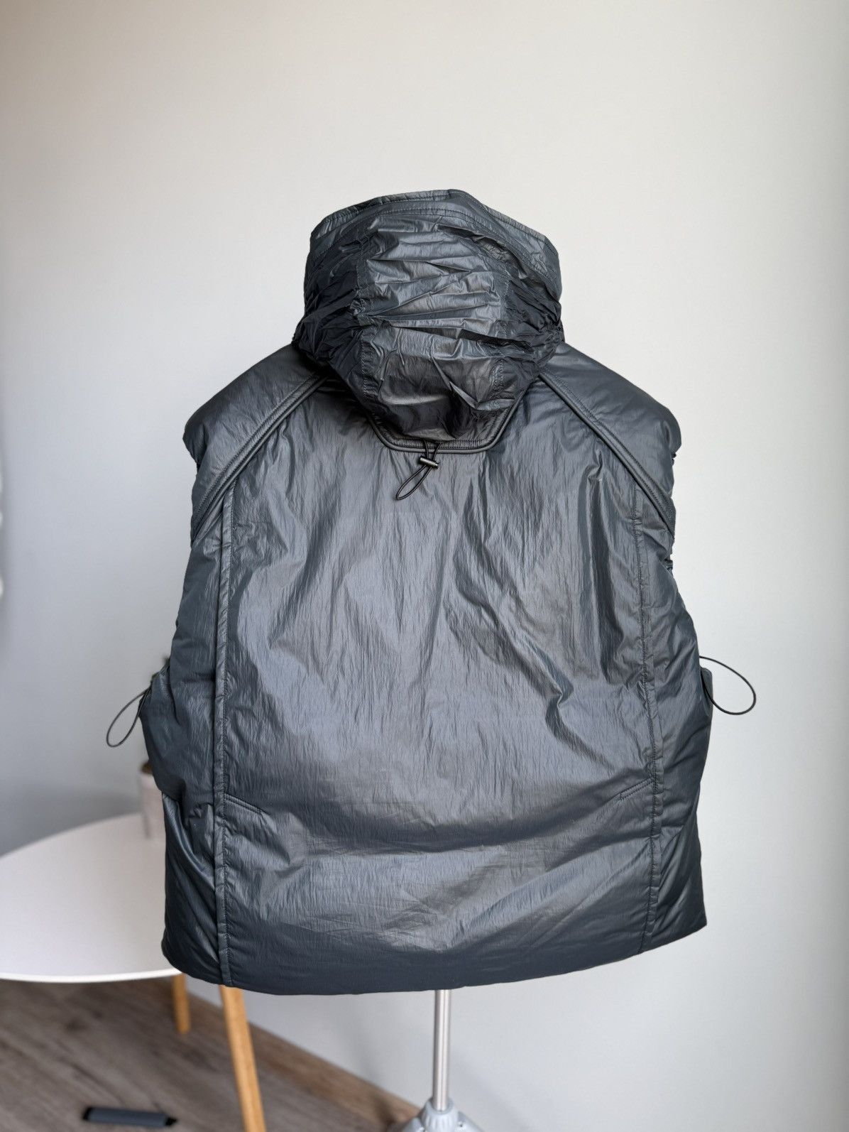 Juun.J Juun.J Technical Padded Hooded Vest Green Nylon Avant Garde Size US M / EU 48-50 / 2 - 11 Thumbnail