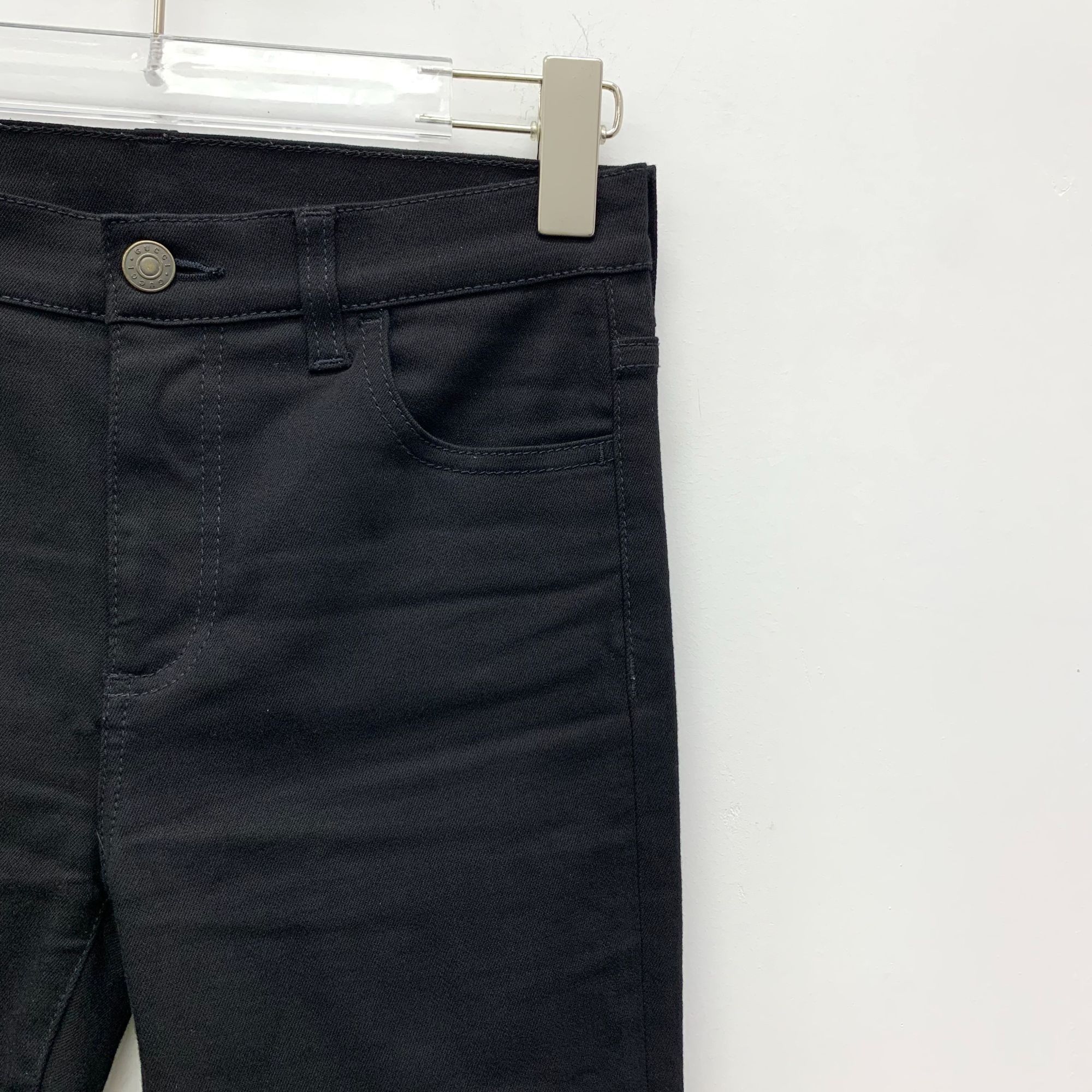 Gucci GUCCI Black Cotton Skinny Jeans Size 24 Made In Italy Design Size 24" / US 00 / IT 34 - 7 Thumbnail