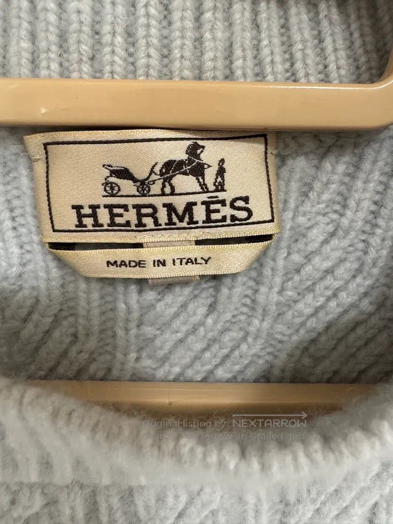 Hermes Hermes Cashmere coat with slim collar and loose fit design Size US M / EU 48-50 / 2 - 2 Thumbnail
