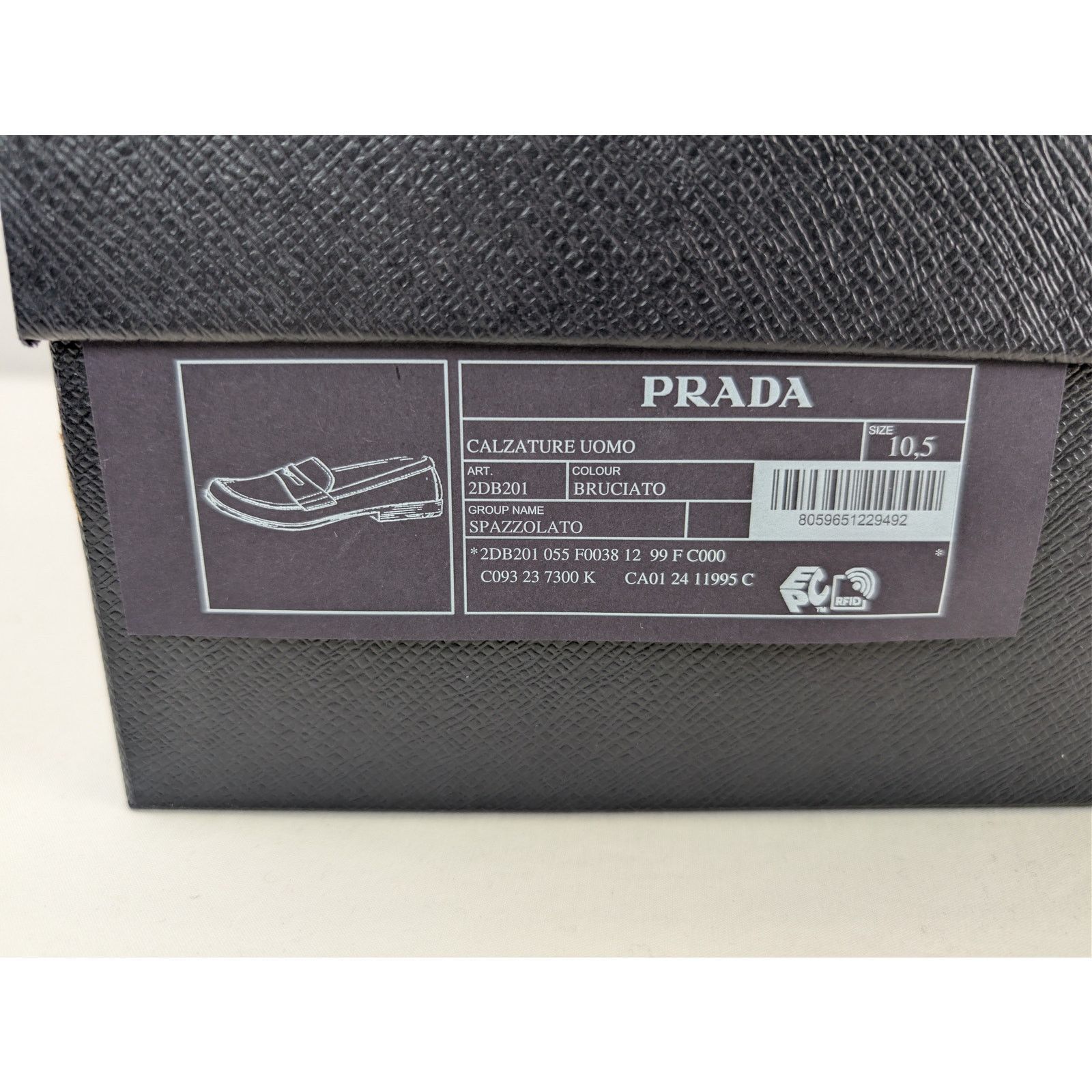 Prada o1rshd1 Brushed Leather Loafers Boots in Bruciato Size US 11.5 / EU 44-45 - 23 Thumbnail
