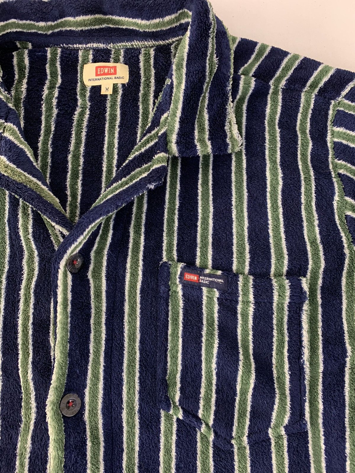 Edwin Edwin Int Over The Stripes Fluffy Shirt Terry Cloth Size US M / EU 48-50 / 2 - 3 Thumbnail