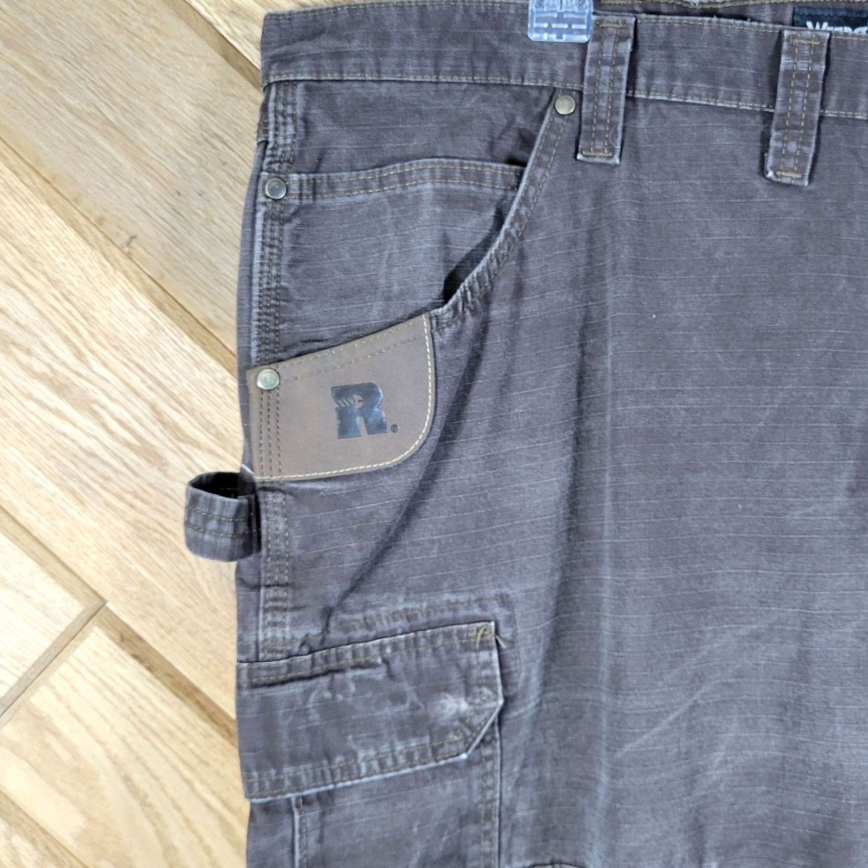 Wrangler Wrangler Riggs Pants Men 44x32 Brown Ranger Cargo Ripstop Cordura Carpenter Work Size US 44 / EU 60 - 3 Thumbnail