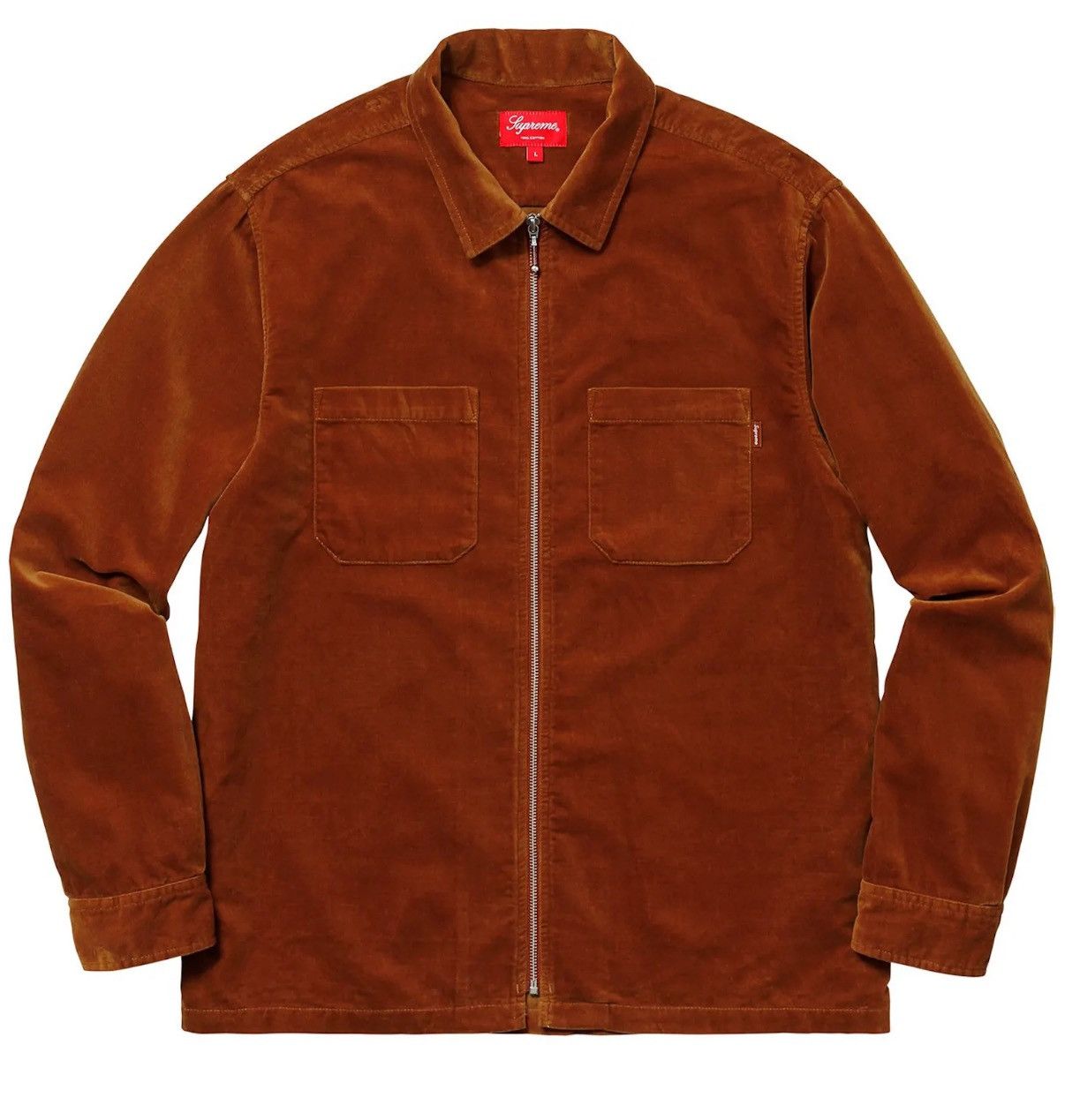 Supreme Supreme Velvet Zip Up Shirt 