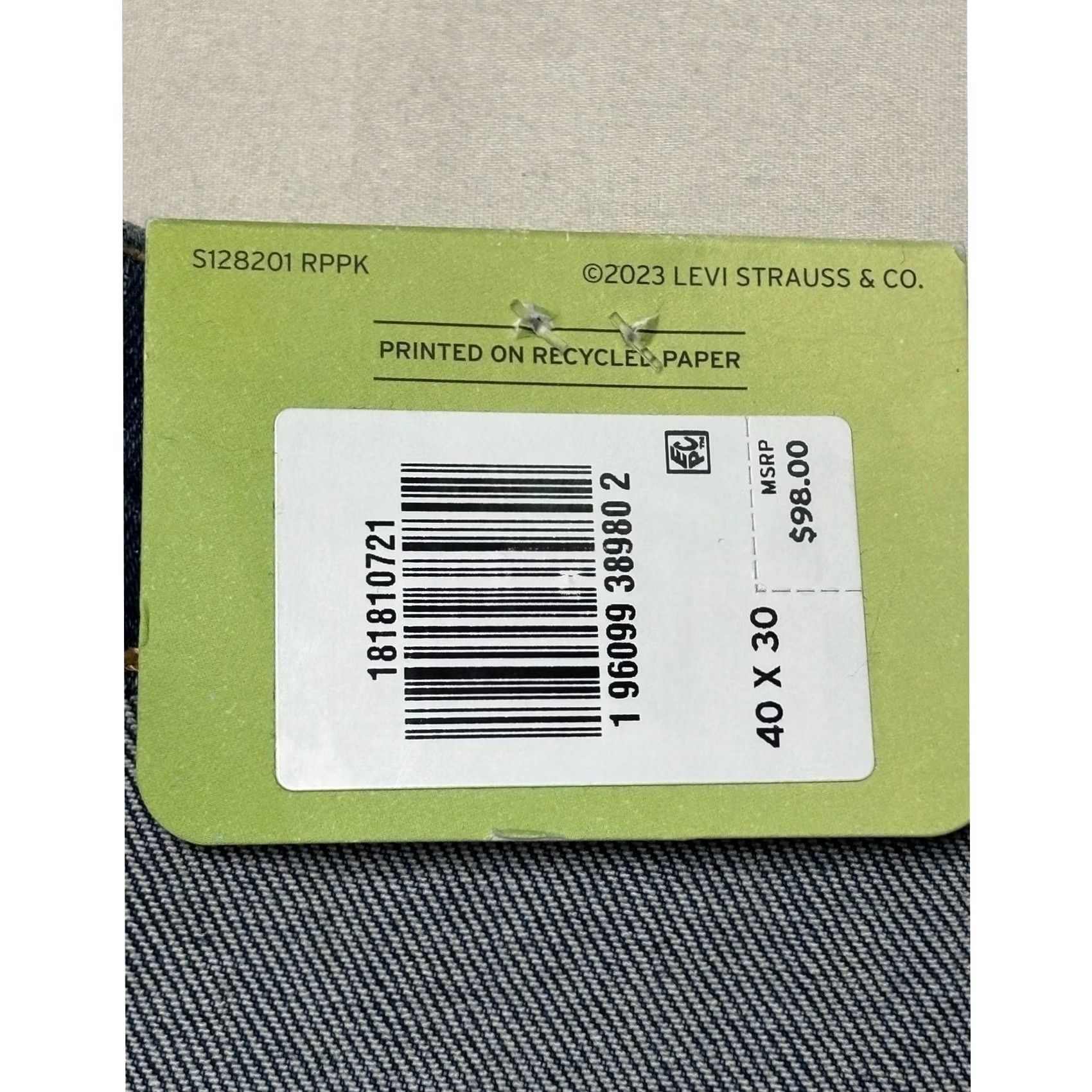 Levi's Levi's Premium 541 Jeans Straight Medium Wash Blue 40x30 Mens Big & Tall Regular Stretch Denim 5-Pocket Logo 40 in Waist Size US 40 / EU 56 - 4 Thumbnail