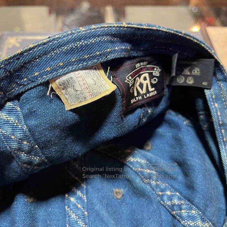 RRL Ralph Lauren RRL Ralph Lauren Indigo Dyed Work Cap Size ONE SIZE - 7 Thumbnail