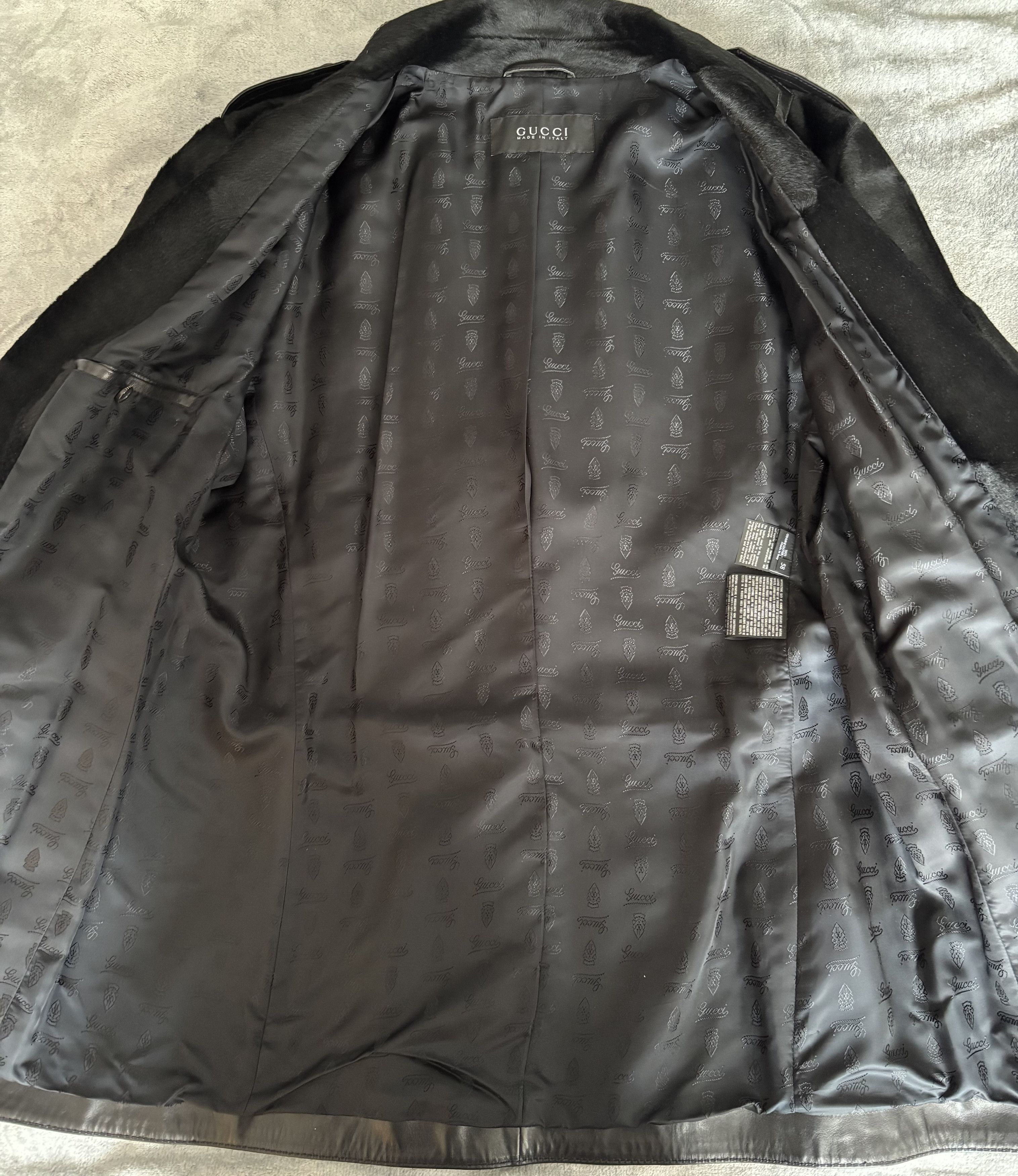 Gucci Gucci Blazer Tom Ford Era (1998–2002) Pony Hair Leather Size 52R - 4 Thumbnail