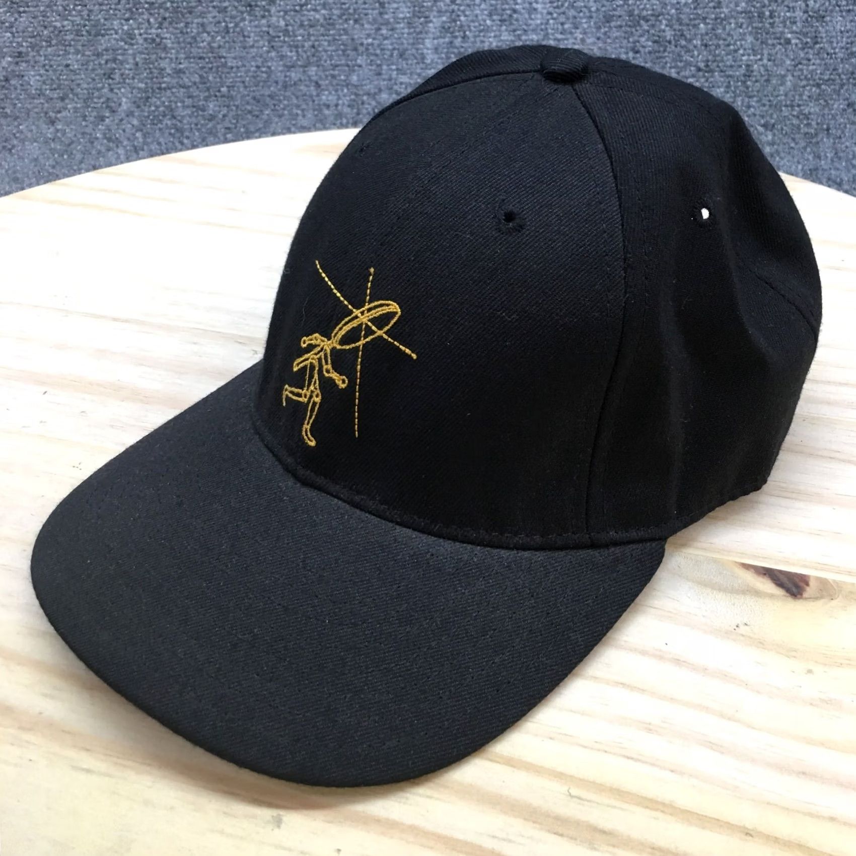 Vintage Cole & Weber Classic Baseball Cap Hat Mens One Size Fits All Black Flat Bill Size ONE SIZE - 2 Thumbnail