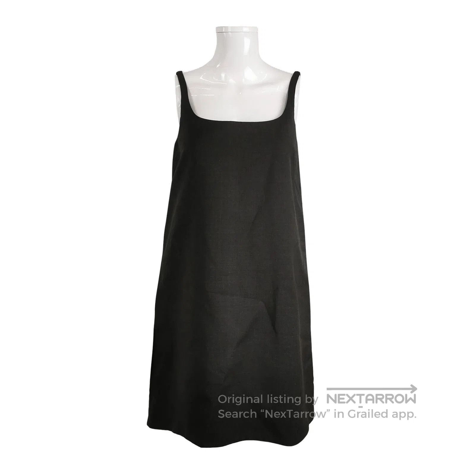 Prada Prada Black Wool Slip Dress Size 36 . Size S / US 4 / IT 40 - 1 Thumbnail