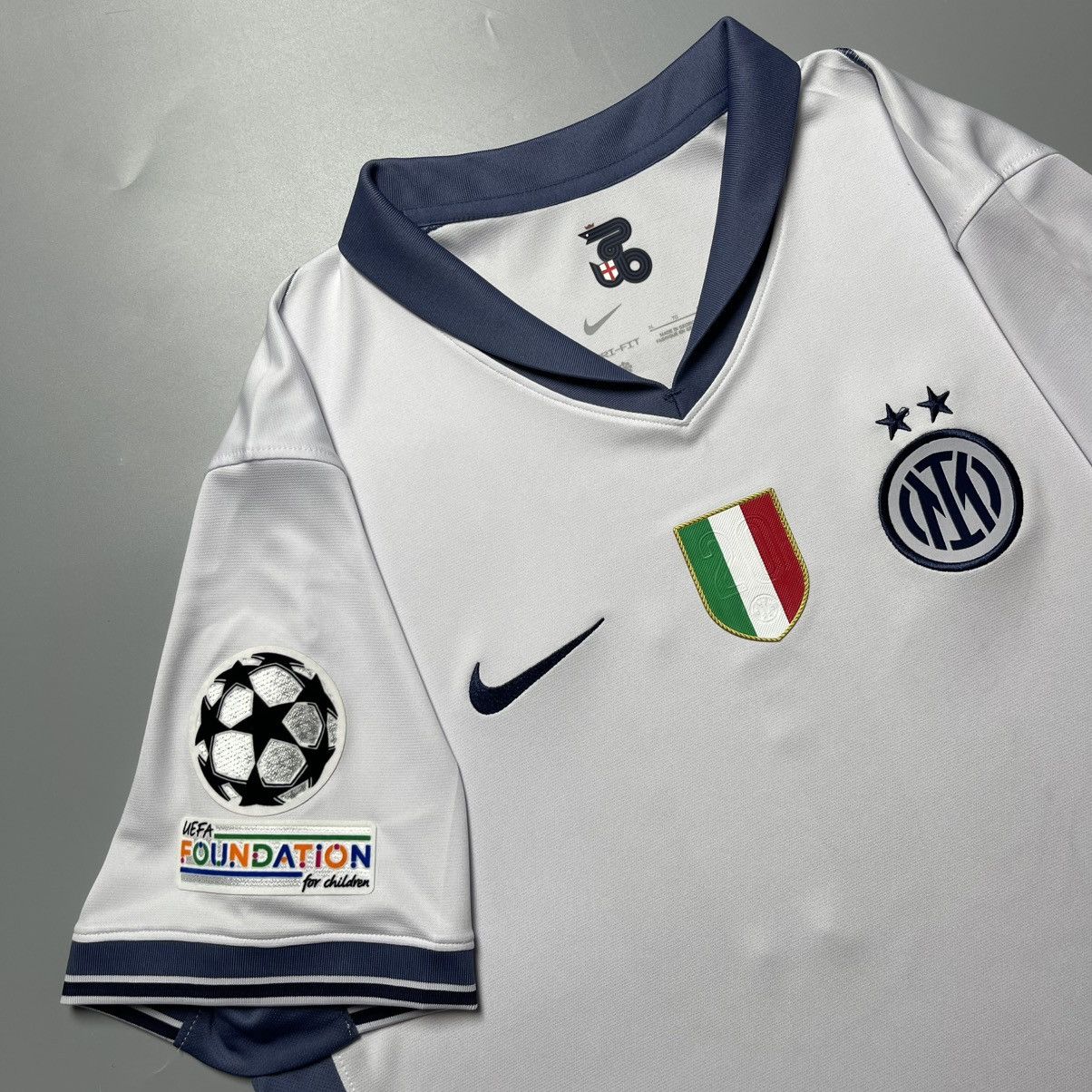Vintage INTER NIKE 2024/2025 FOOTBALL AWAY JERSEY #10 MARTINEZ Size US XL / EU 56 / 4 - 4 Thumbnail