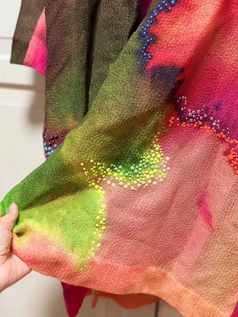 Dries Van Noten DRIES VAN NOTEN Tie-dyed silk cardigan Size M / US 6-8 / IT 42-44 - 5 Thumbnail